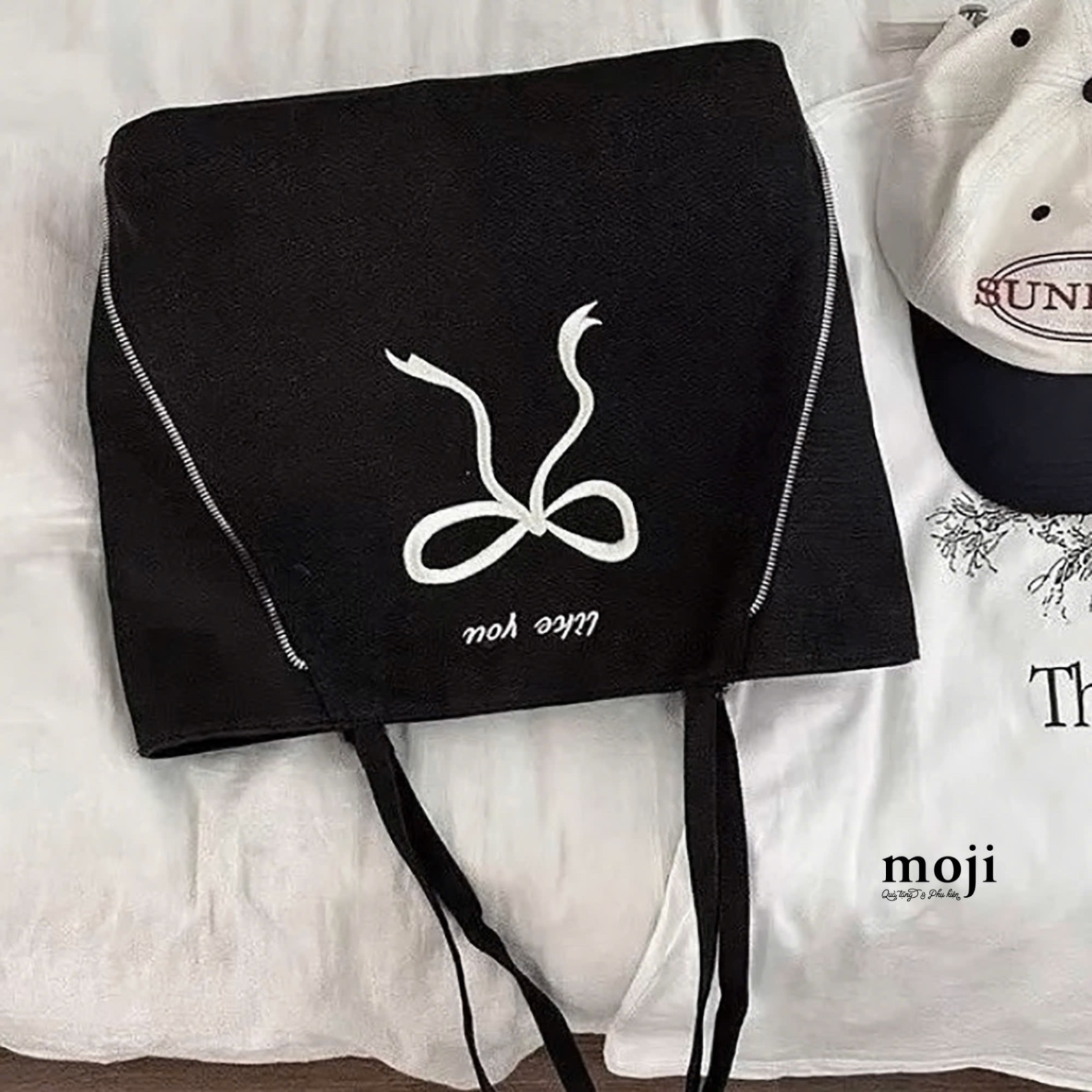 Túi đeo vải Bow nơ like you 11x30x34