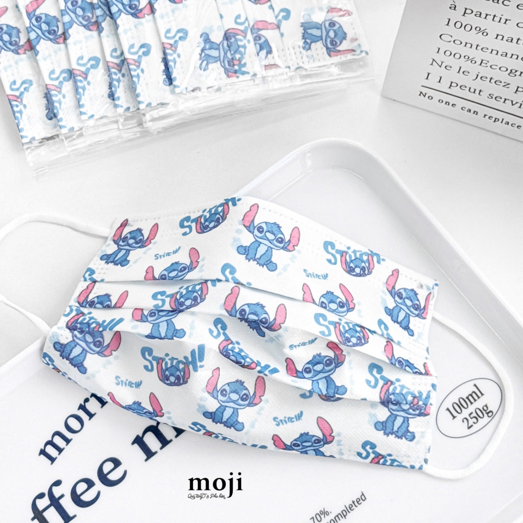 Khẩu trang set10 Stitch face ngồi
