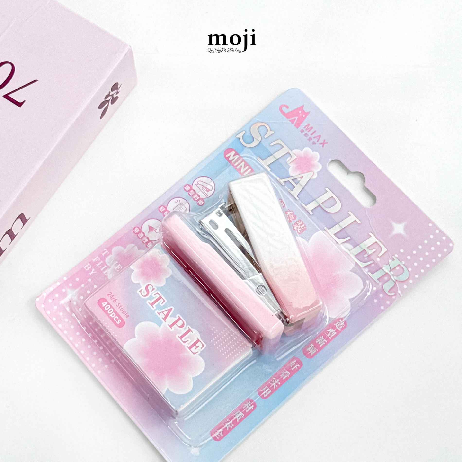 Dập ghim mini Pink flower