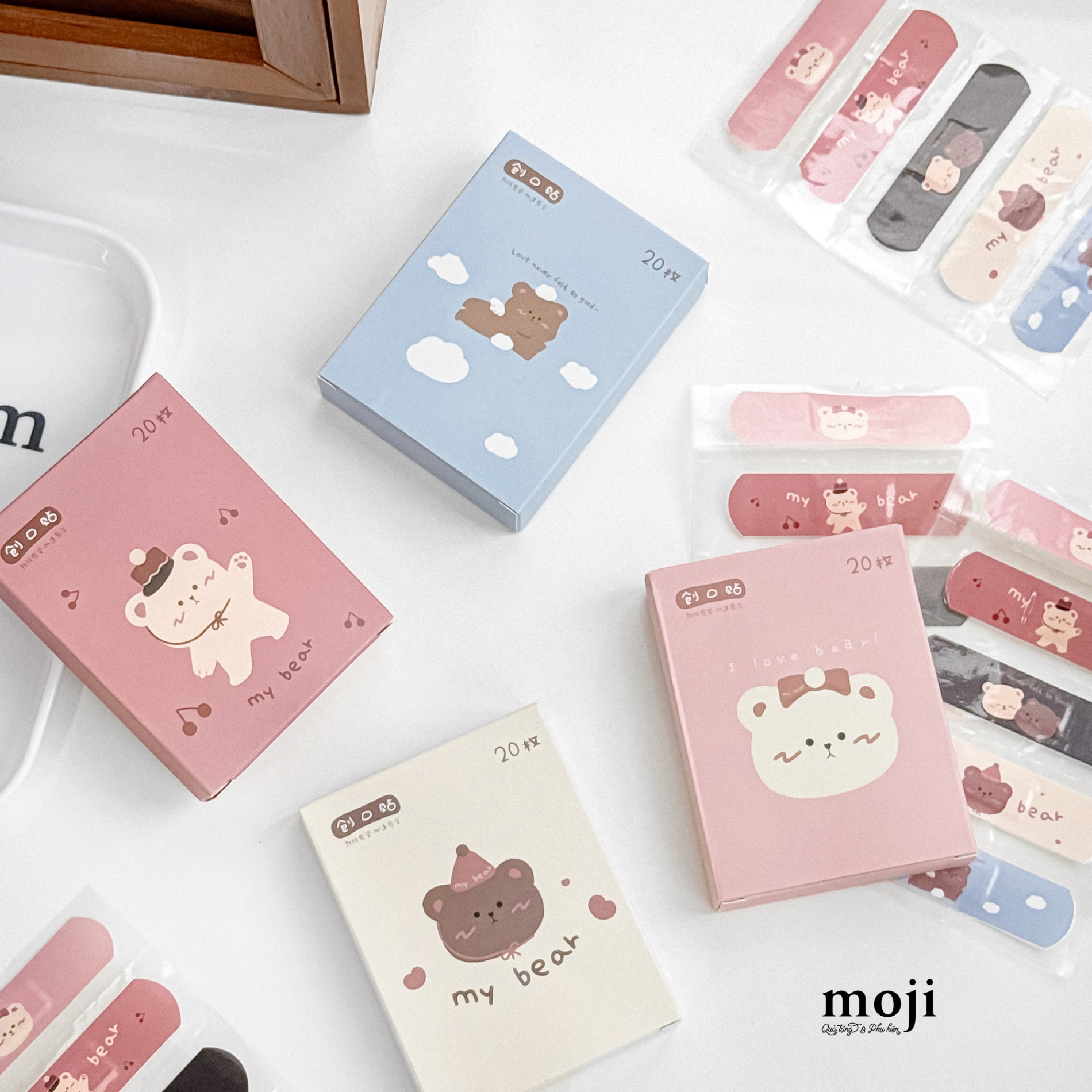 Băng dán cá nhân hộp My bear cute face set20