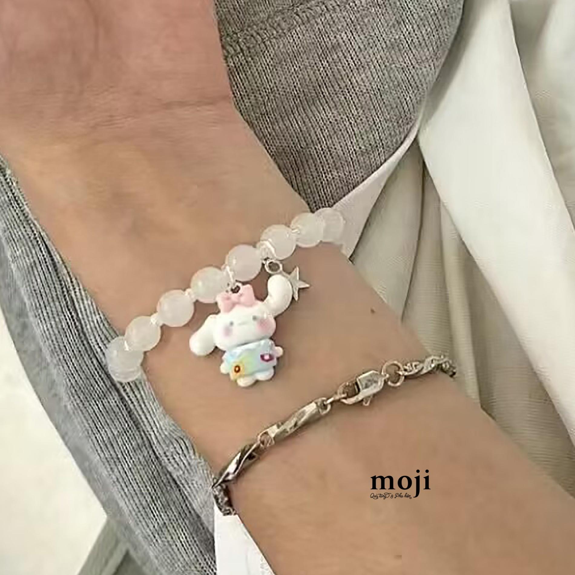 Vòng tay MJ Sanrio family Cinnamoroll ngôi sao chuỗi hạt 1 màu