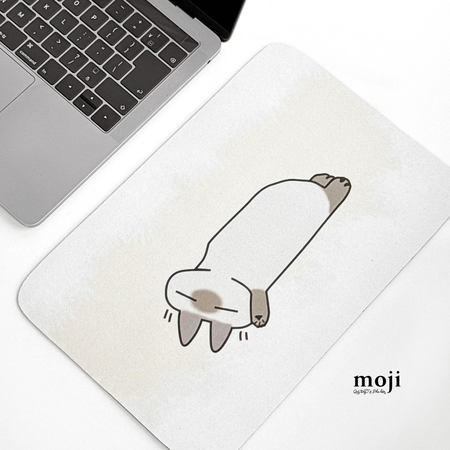Lót chuột Mèo Xiêm Siamese Cat cartoon nằm 20x30