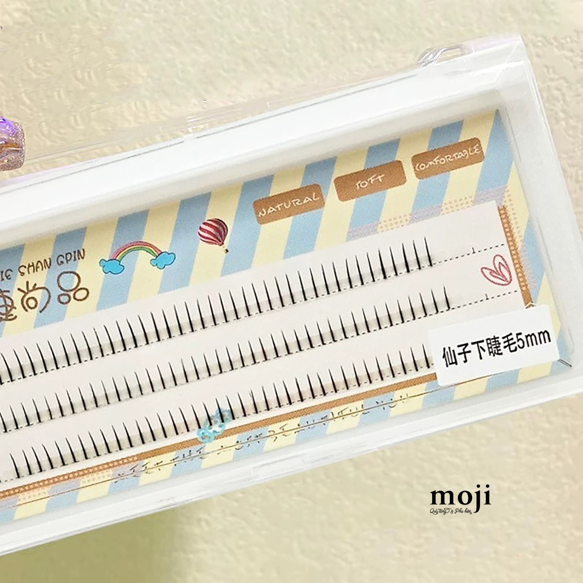Mi giả trang điểm dạng sợi Khinh khí cầu rainbow set120