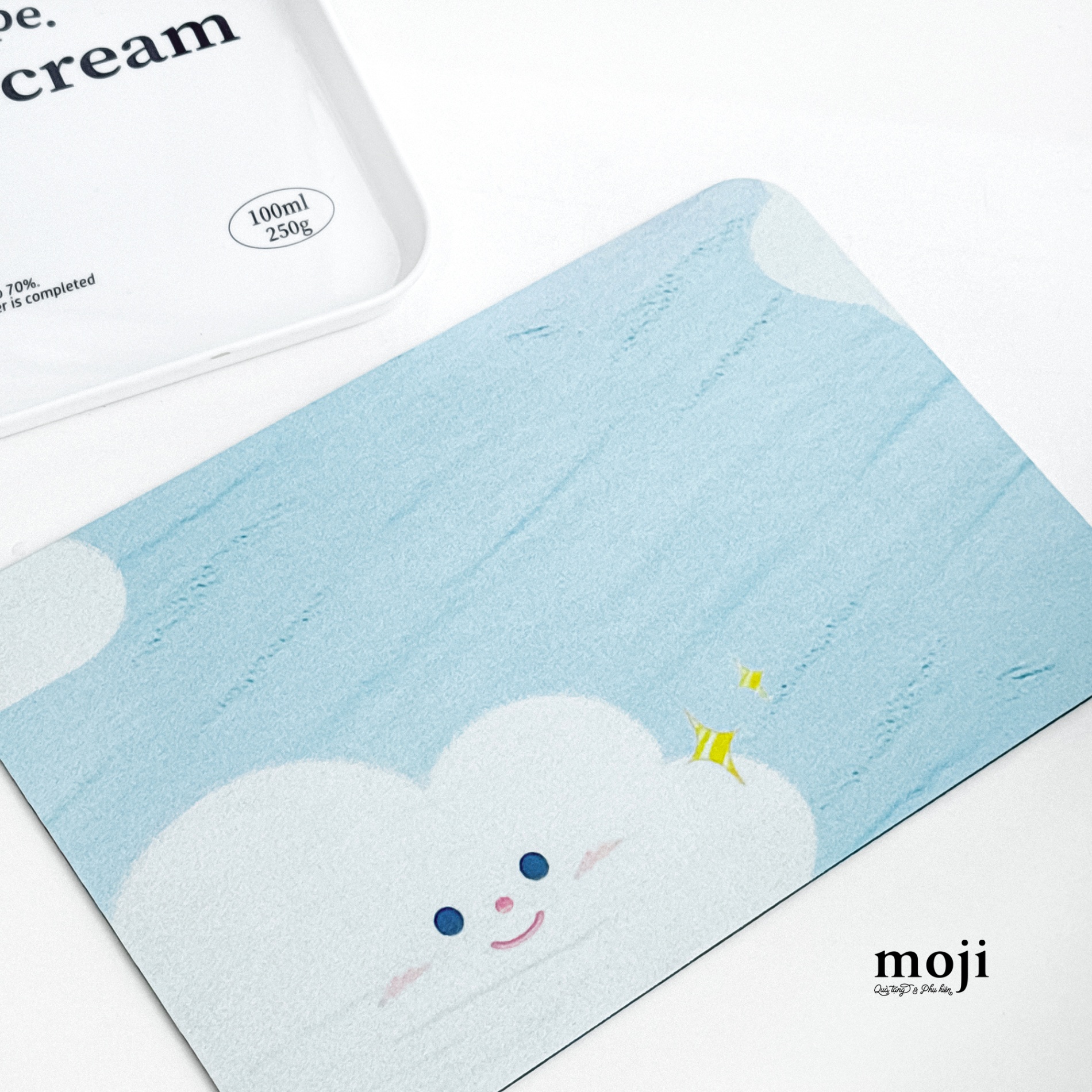 Lót chuột Happy cloud đám mây nền màu painting 20x30