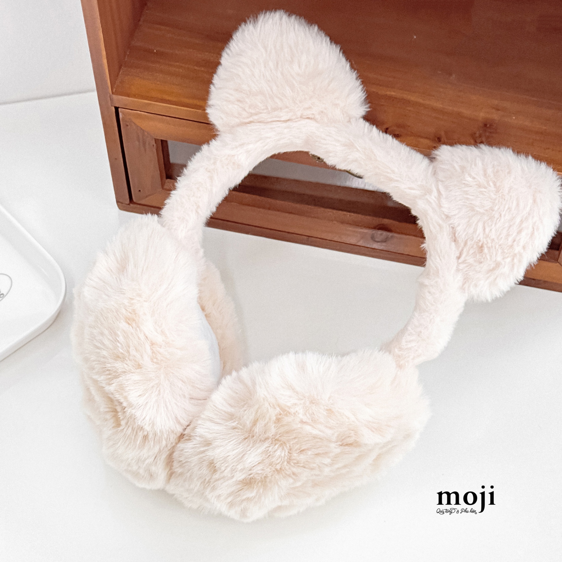 Bịt tai len Basic tai mèo 1 màu