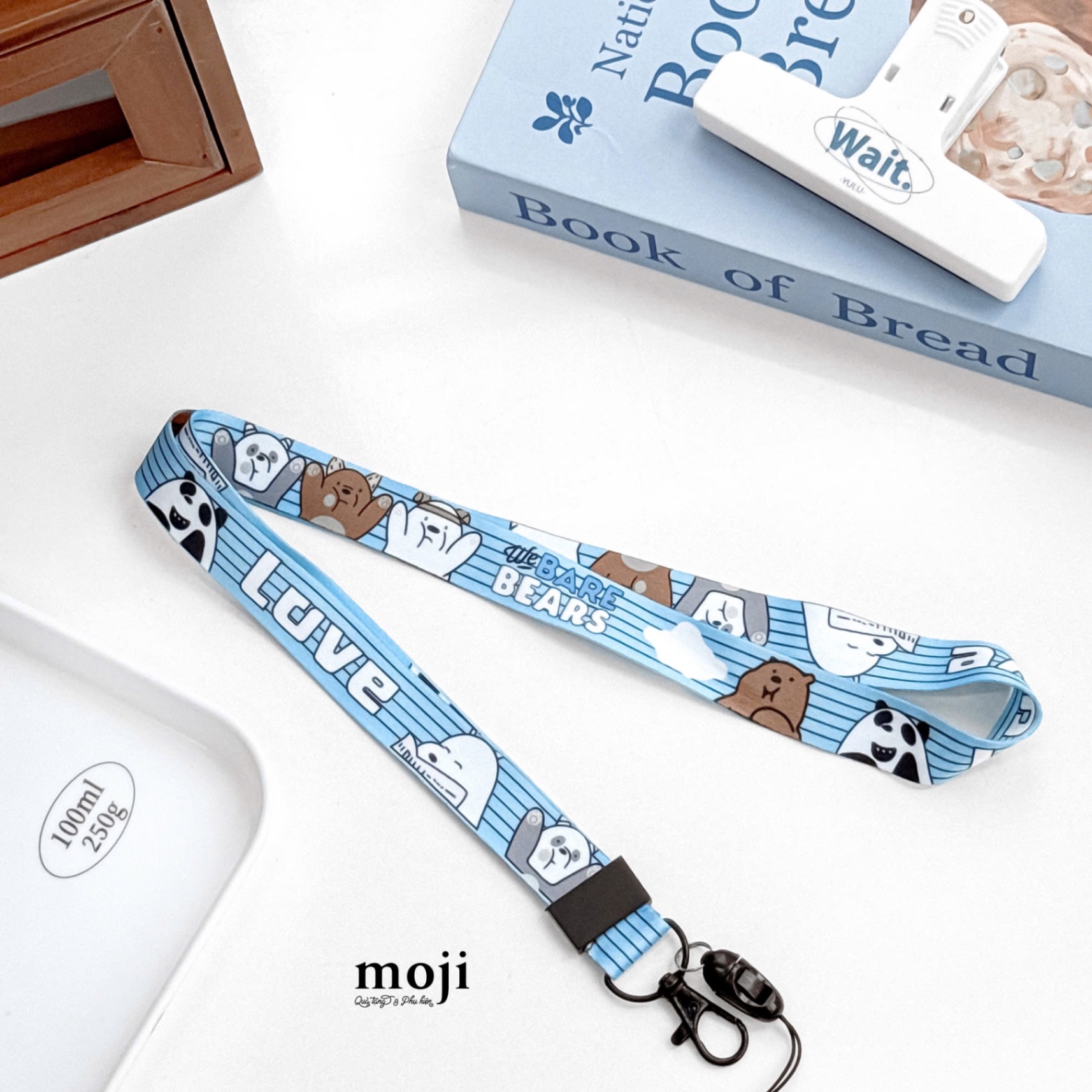 Strap đa năng We bare bears love kẻ ngang