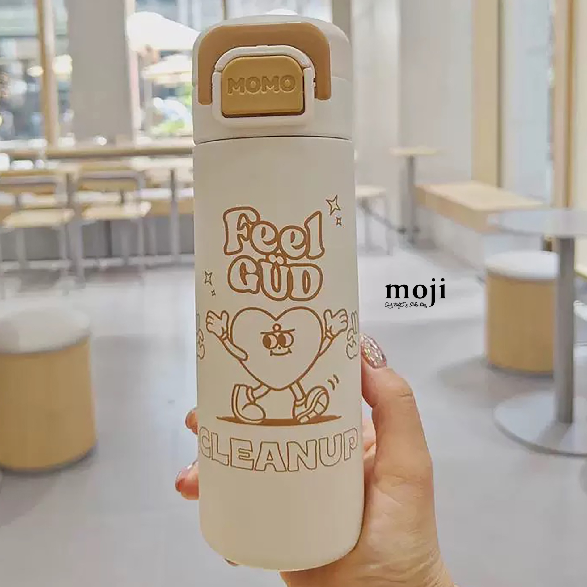 Bình nước giữ nhiệt Heart feel gud 450ml