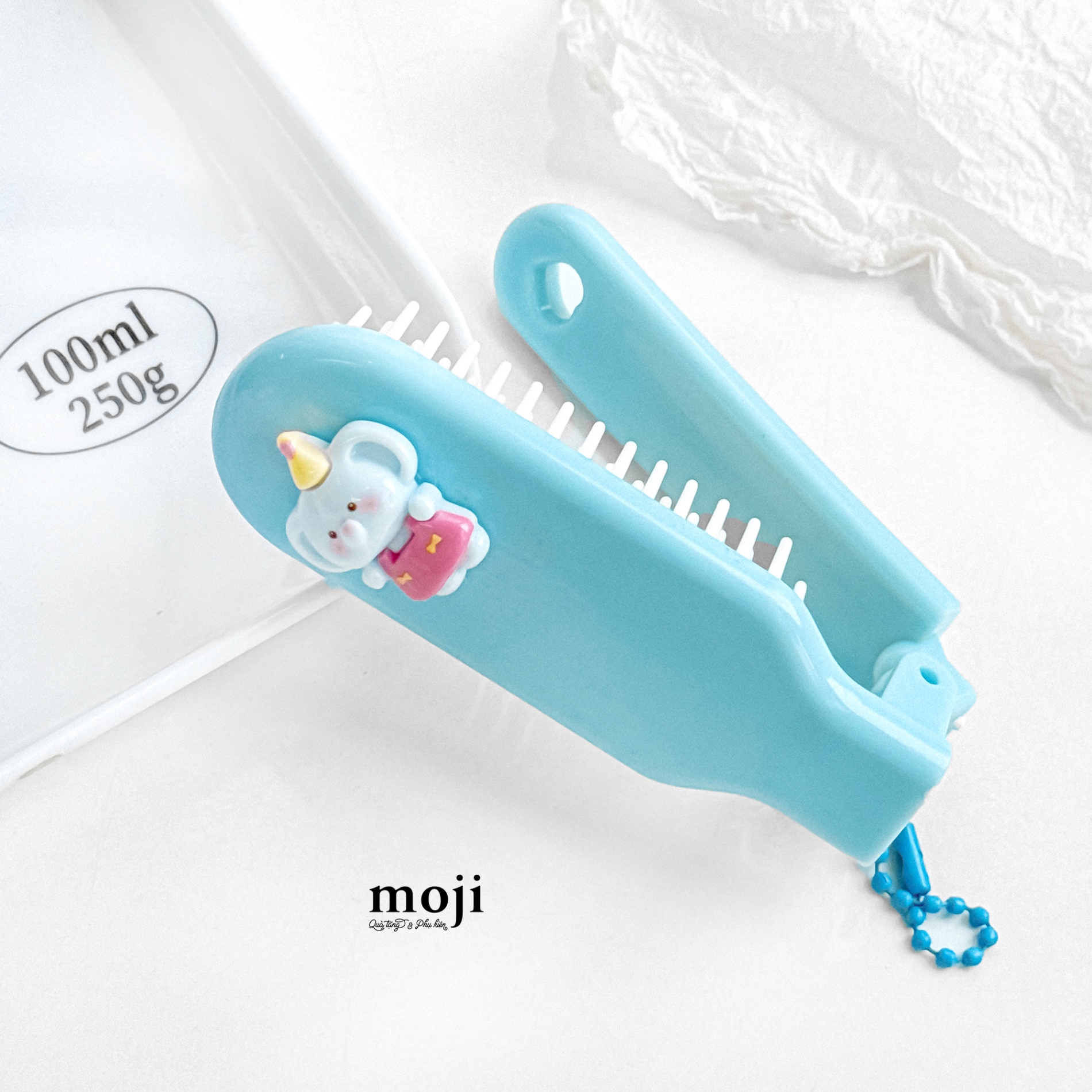 Lược gập Rabbit elephant chú voi bow nơ nhỏ