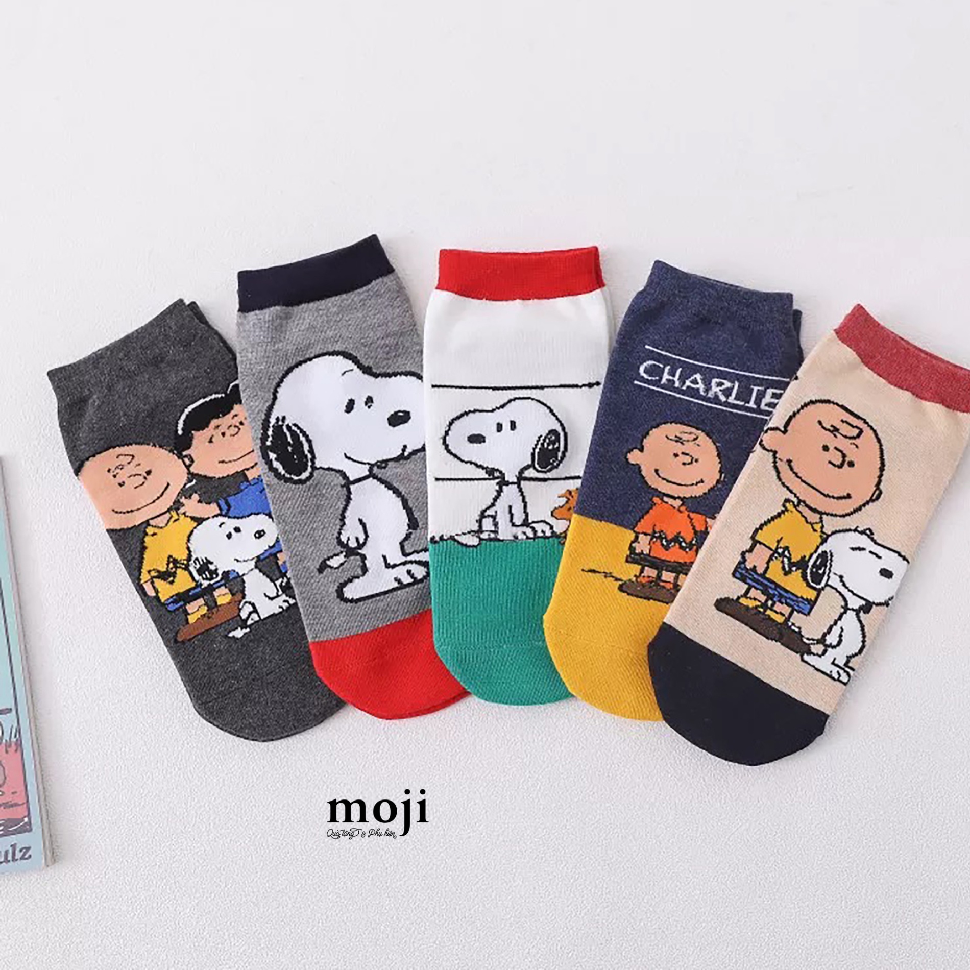 Tất vớ cổ ngắn Snoopy dog happy