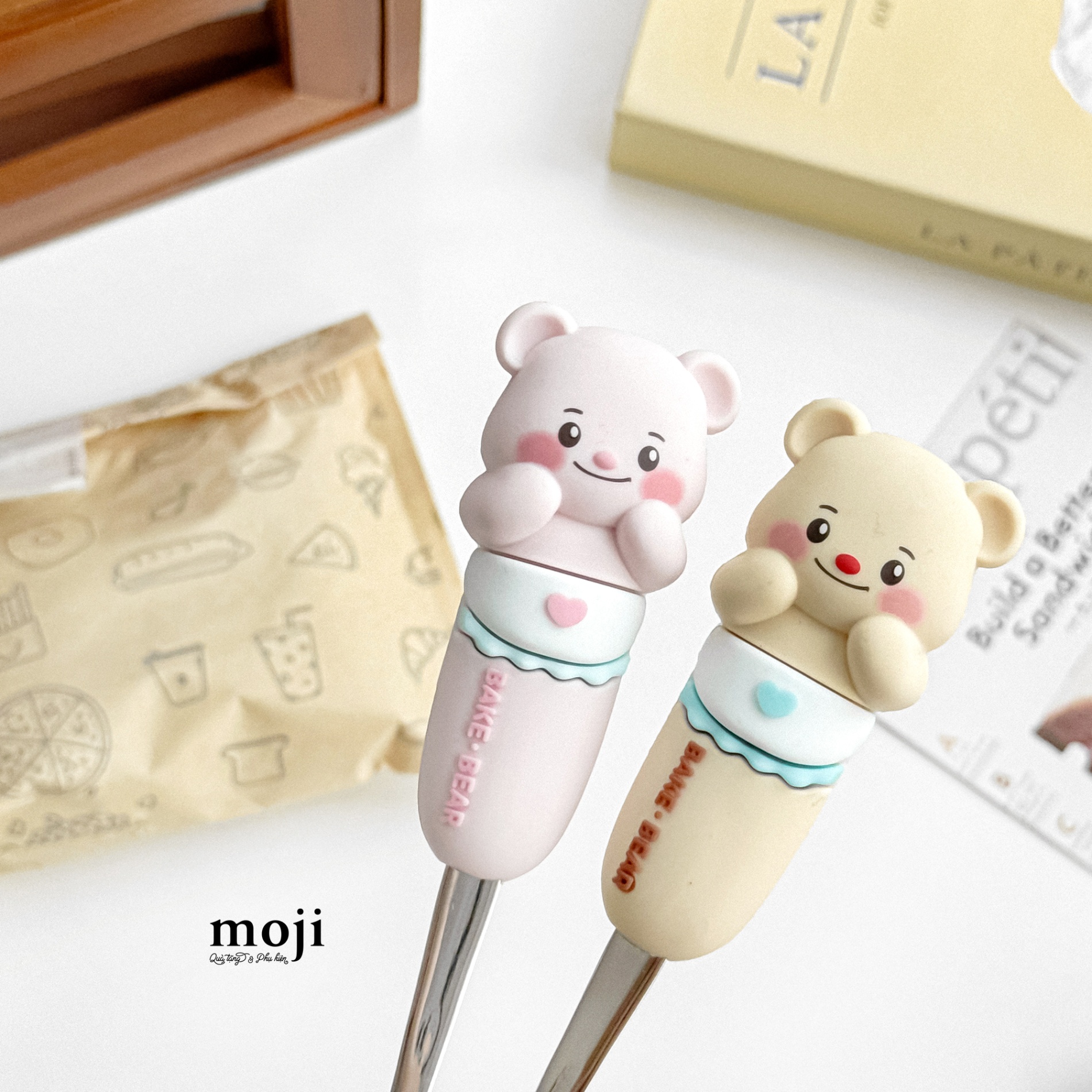 Thìa muỗng inox Butter bear bake bear