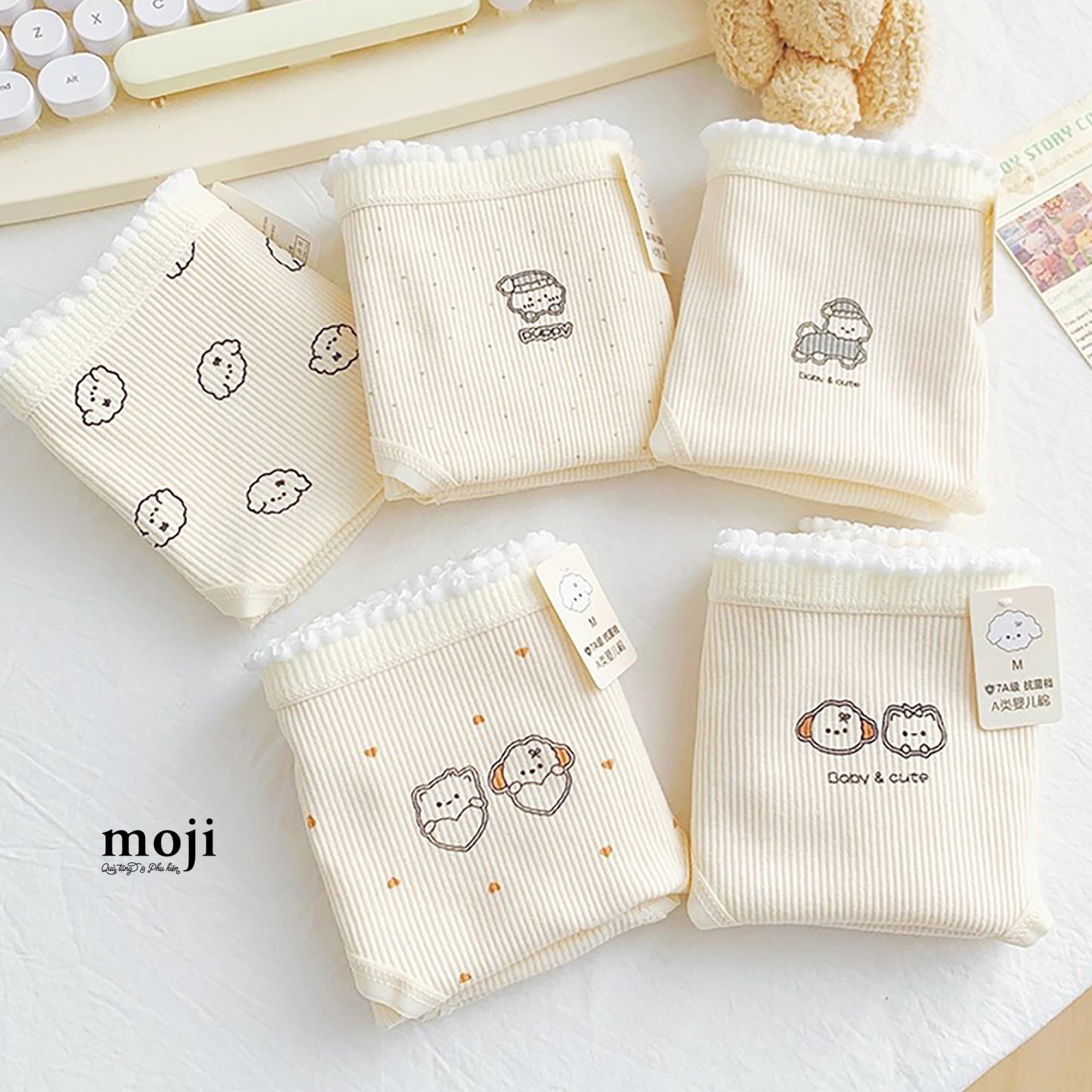 Quần chip MJ Cat dog baby and cute sọc dọc