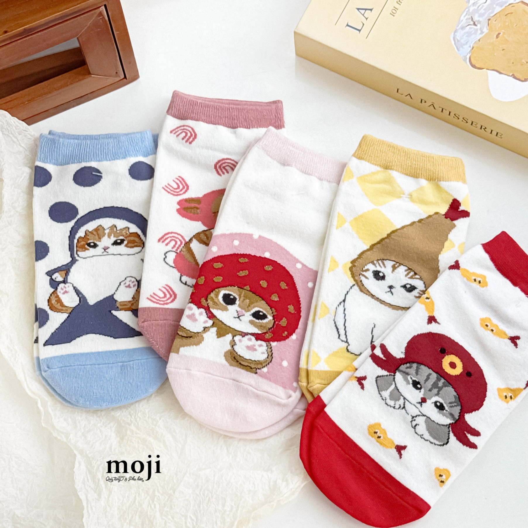Tất vớ cổ ngắn Mofusand cat cosplay time