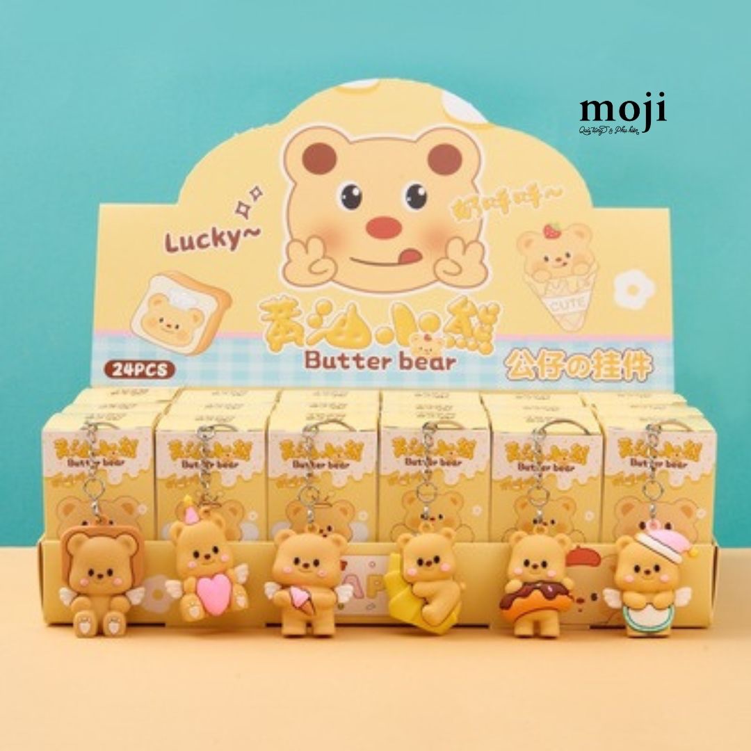 Blindbox móc khóa Butter bear food time