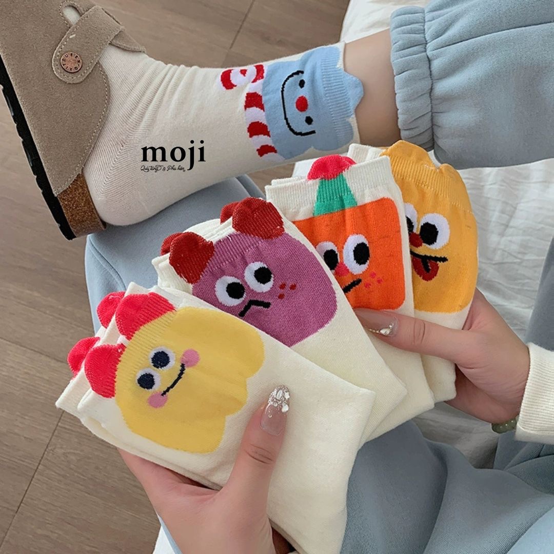 Tất vớ cổ cao Cute animal big eyes biểu cảm