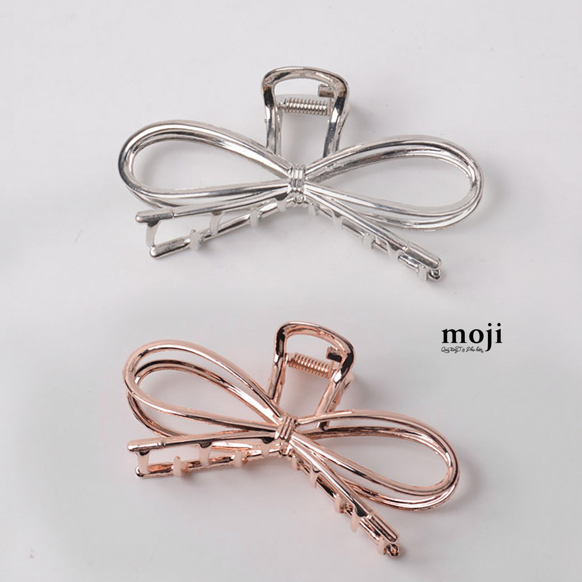 Kẹp tóc càng cua Copper bow nơ 1 màu