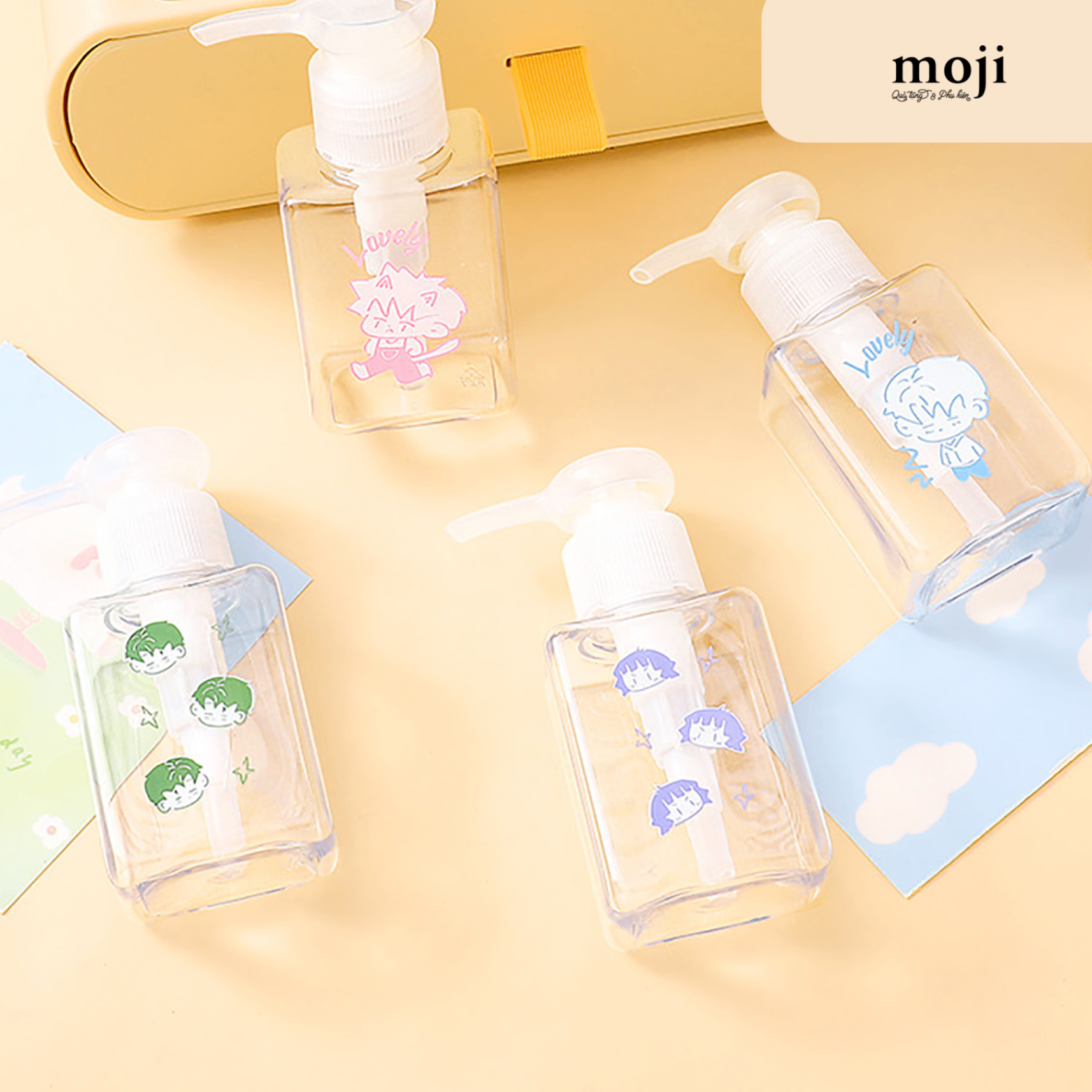 Bình xịt vòi dài Lovely boy biểu cảm 70ml