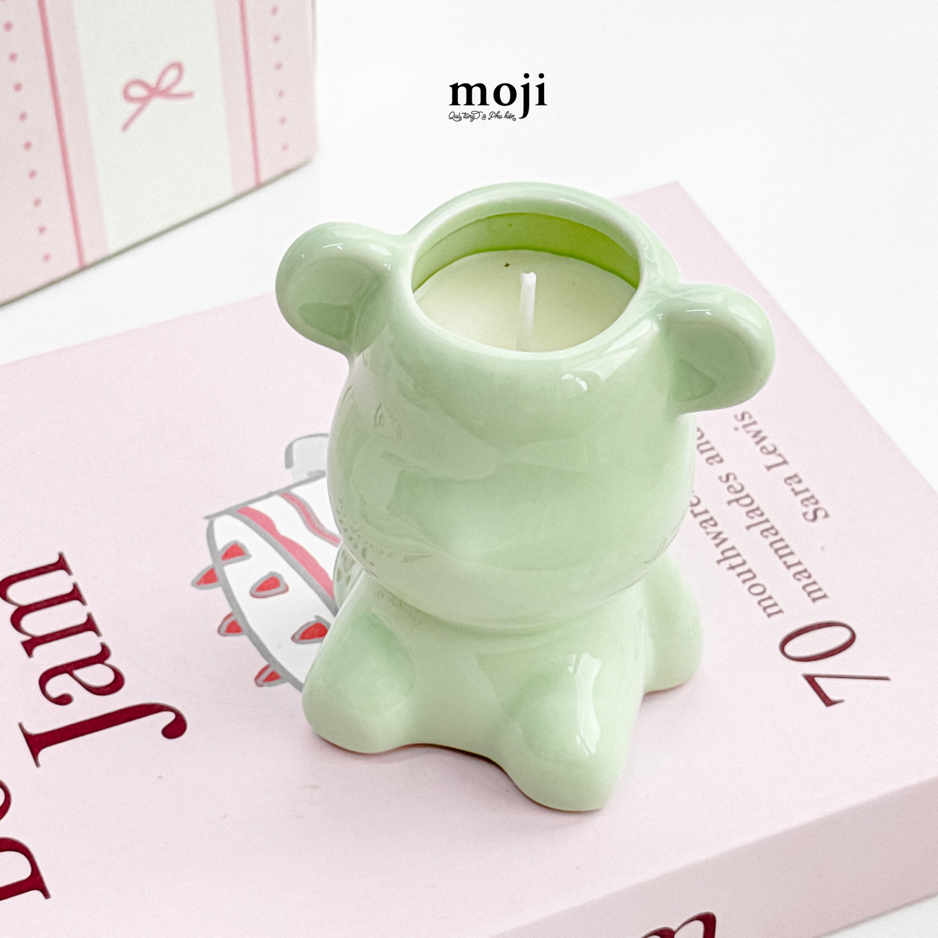Nến thơm hũ Baby bear one color with jasmine 6x8