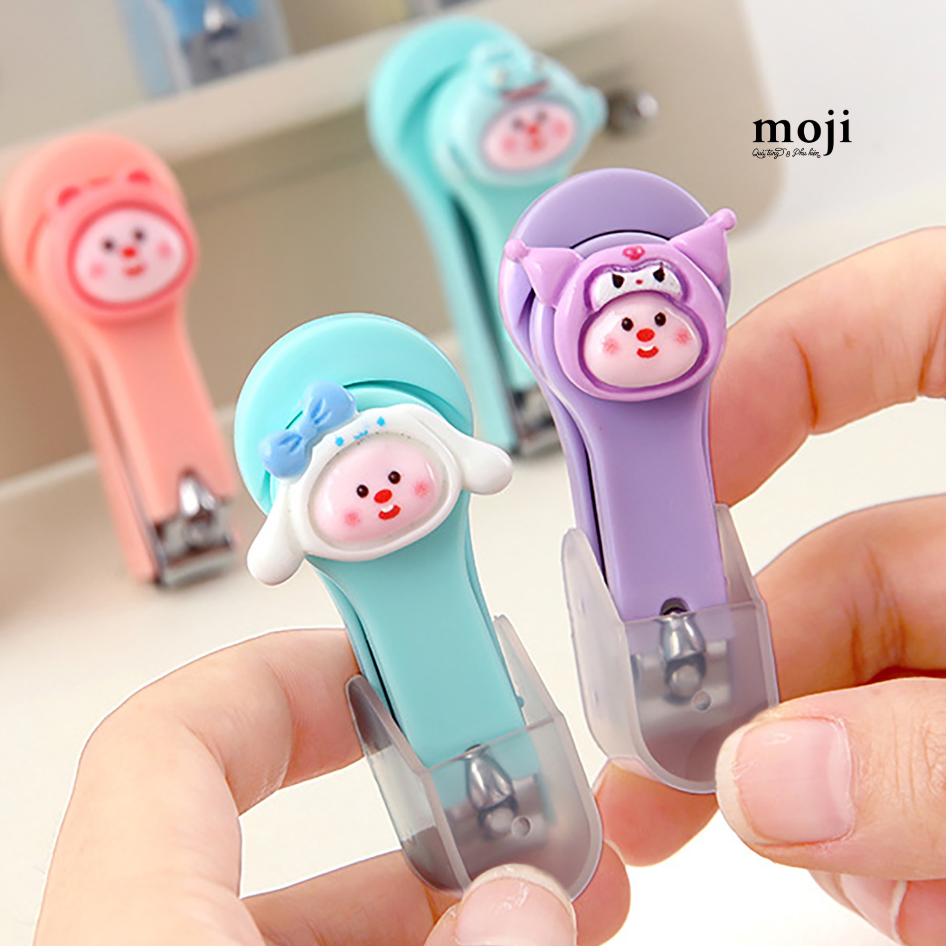 Bấm móng tay MJ Hải ly Loopy cosplay Sanrio family face