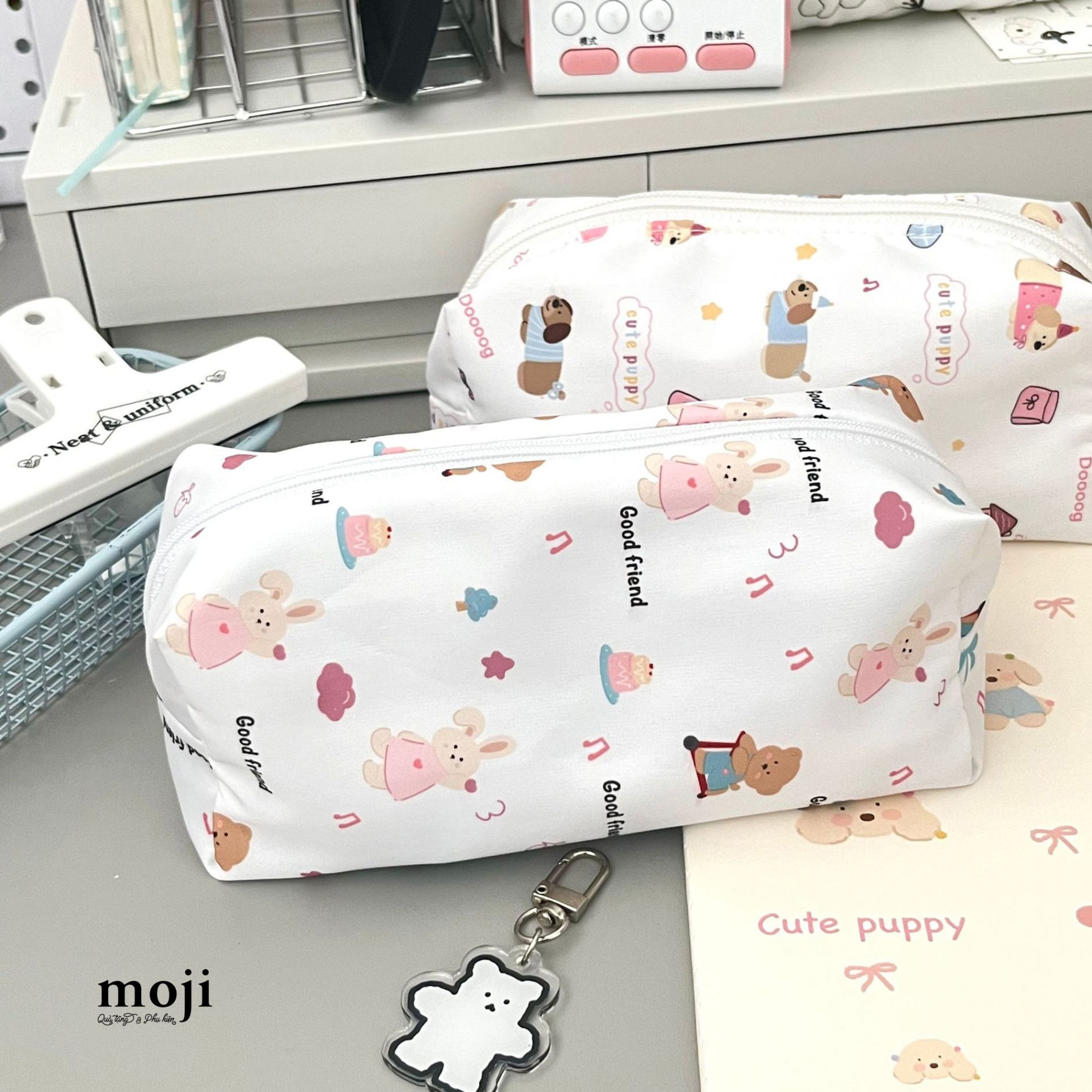 Hộp bút lớn Animal good friend âm nhạc 12x18
