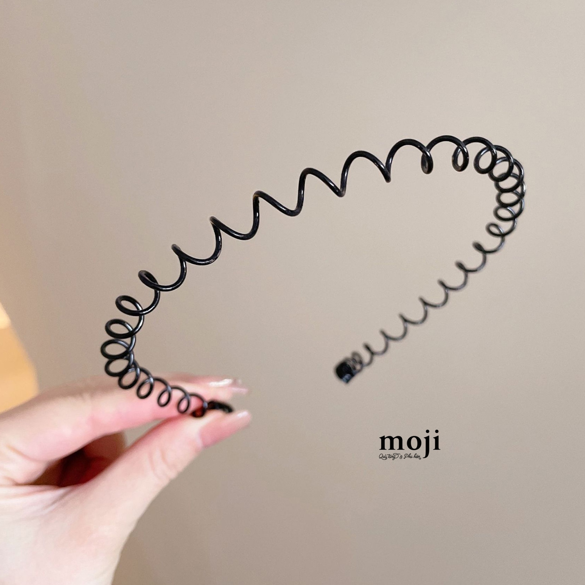 Băng đô bờm Basic dáng lò xo