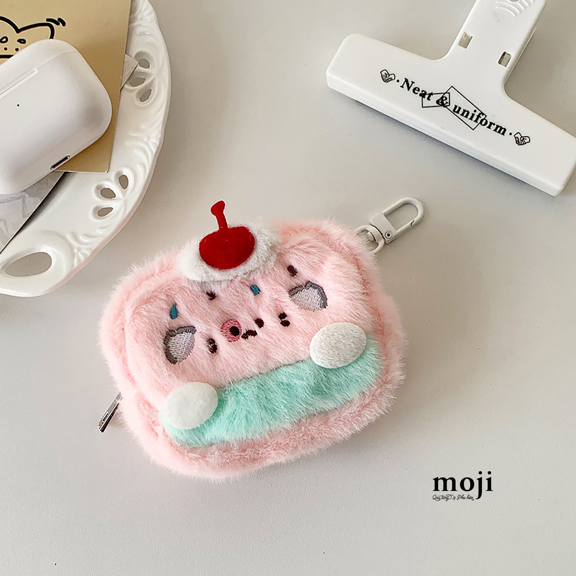 Túi ví đa năng Cute animal cake 7x9