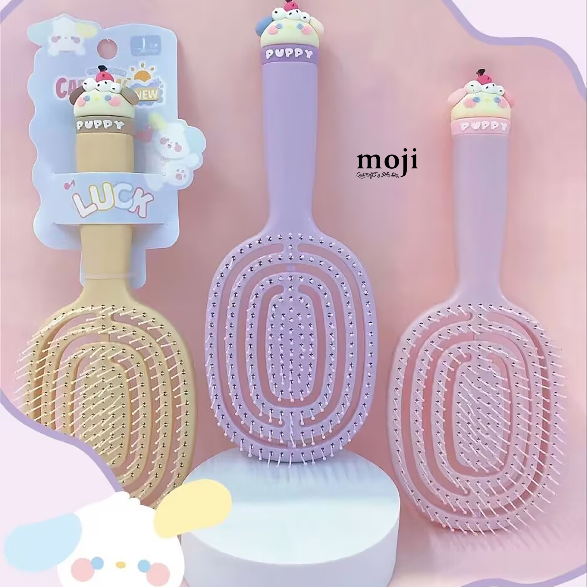 Lược đệm mát xa Cute dog puppy cake