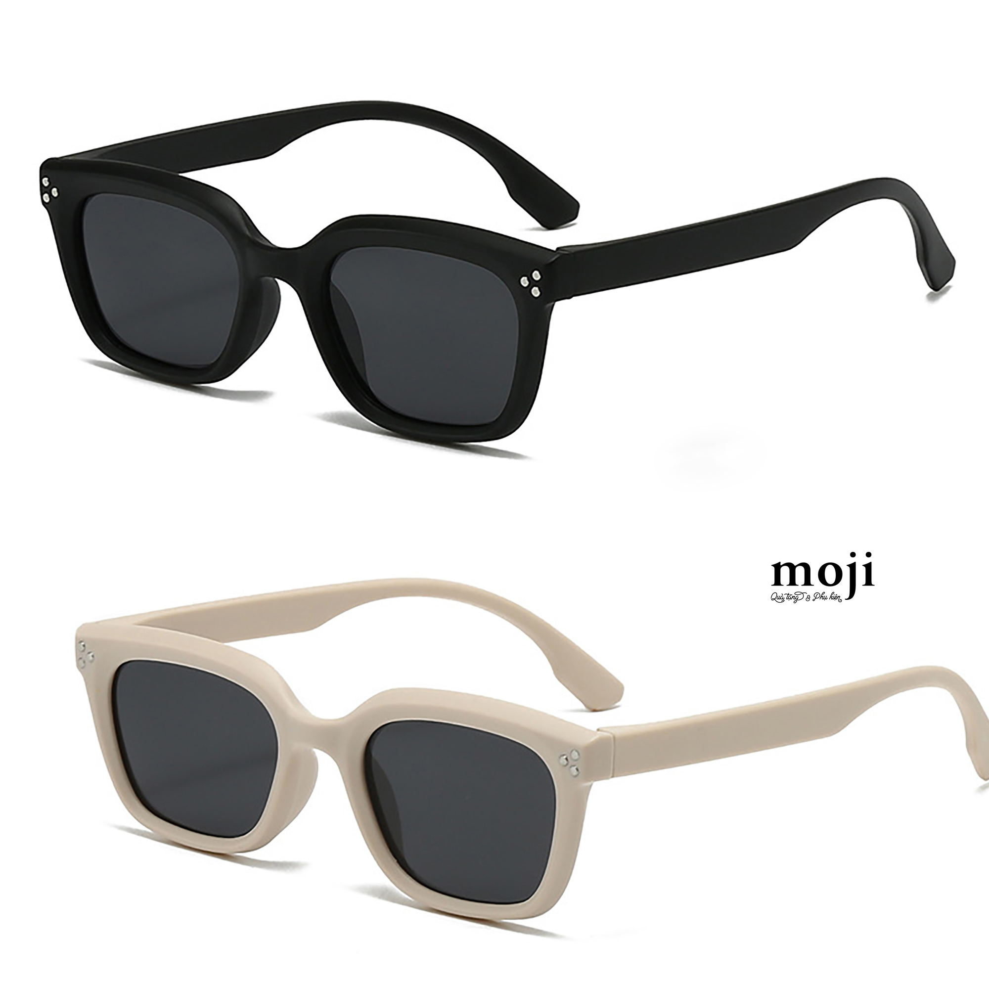 Kính mát gọng nhựa Basic 3 chấm đỉnh tam giác