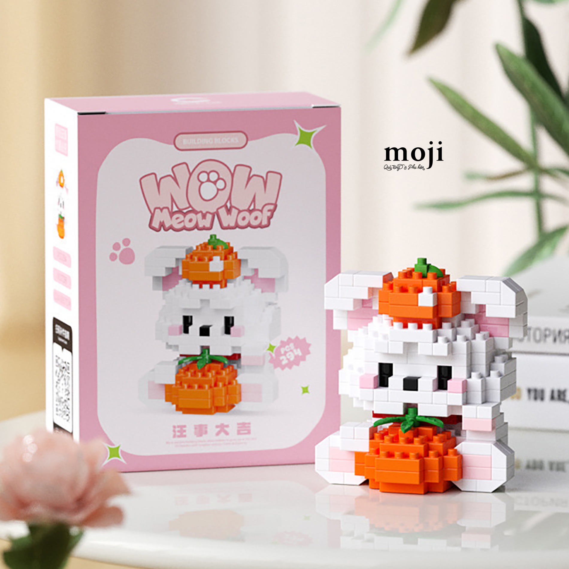 Đồ chơi xếp hình Rabbit fruit meow woof 4x5x5