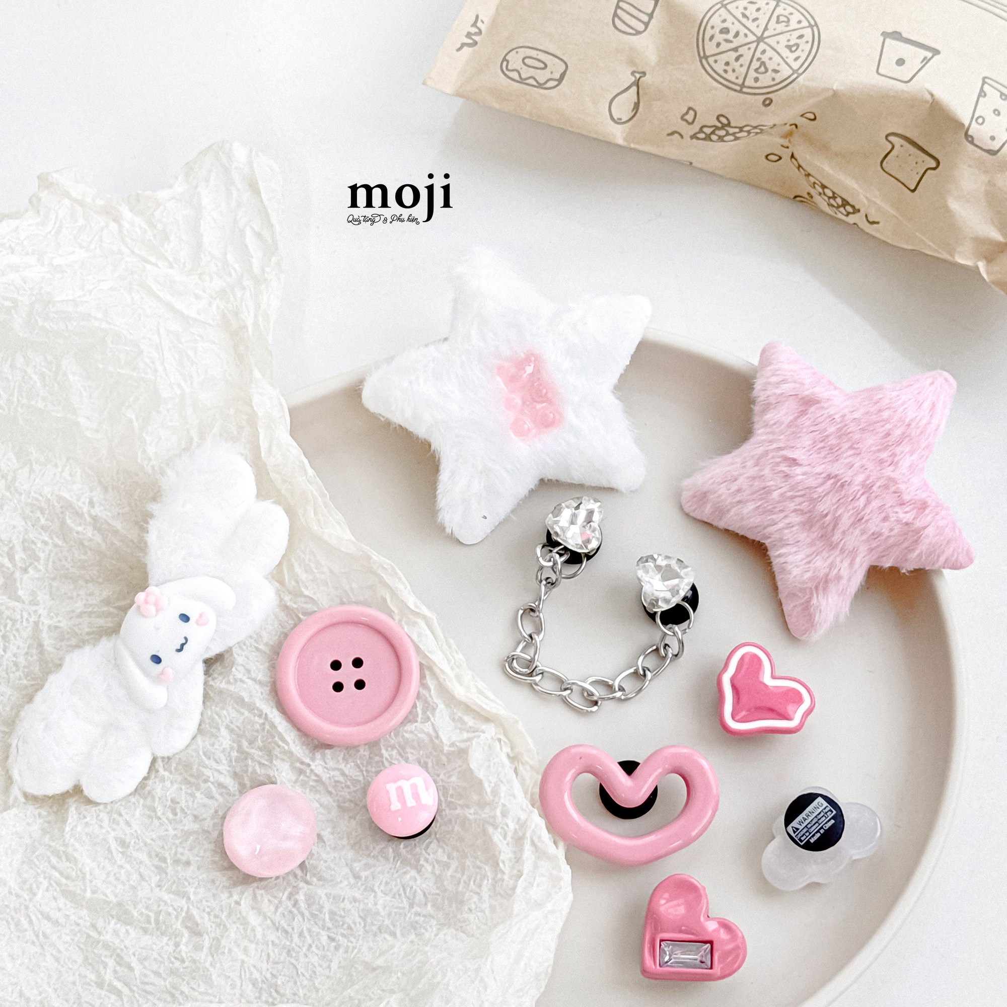 Jibbitz crocs Sanrio family Cinnamoroll angel wings star and else set10