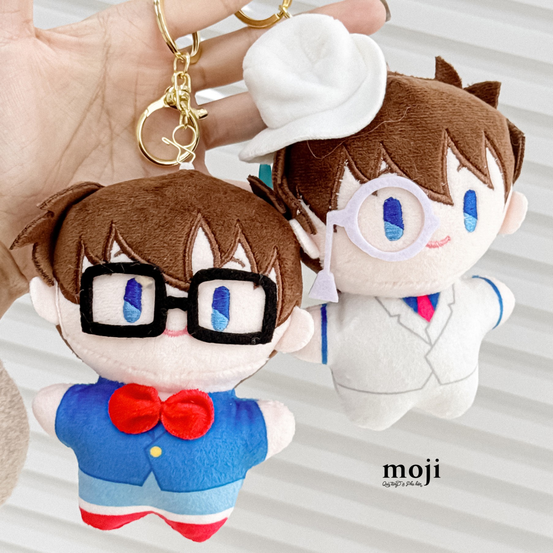 Móc khóa nhồi bông Conan Kaito Kid cute face