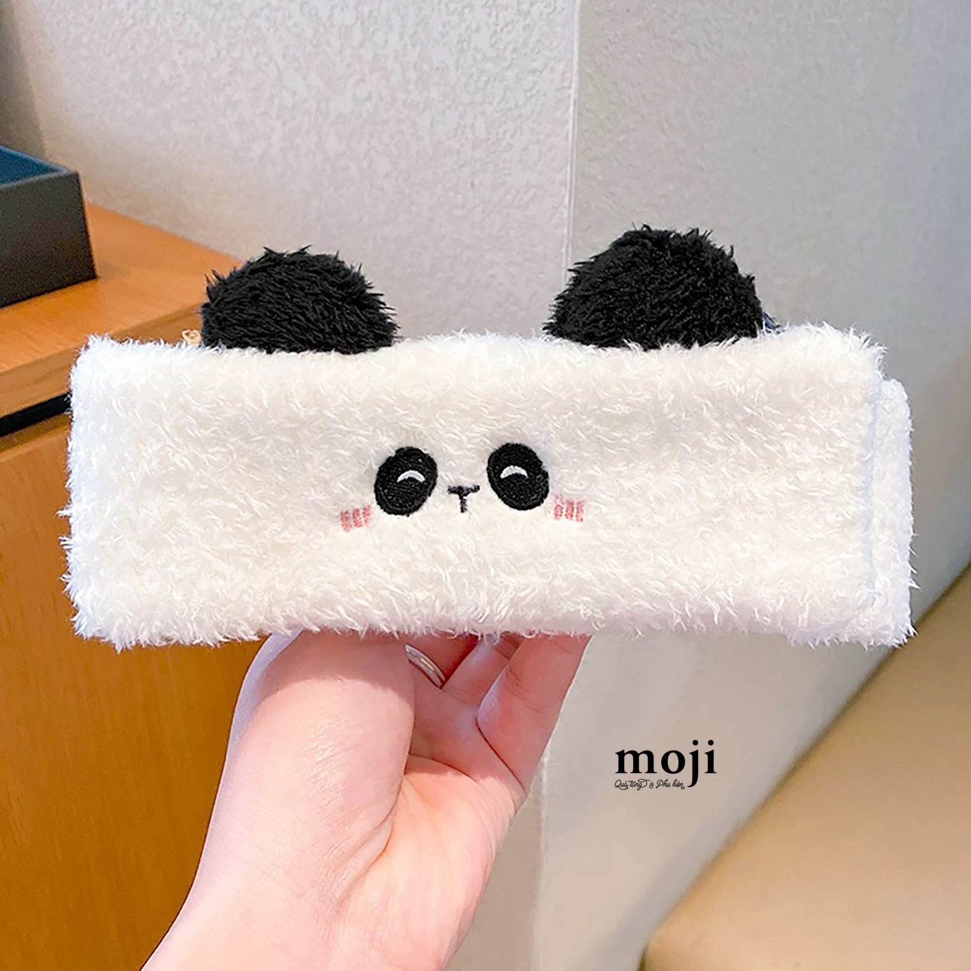 Băng đô make up dán Gấu trúc Panda bear face mặt vuông có tai