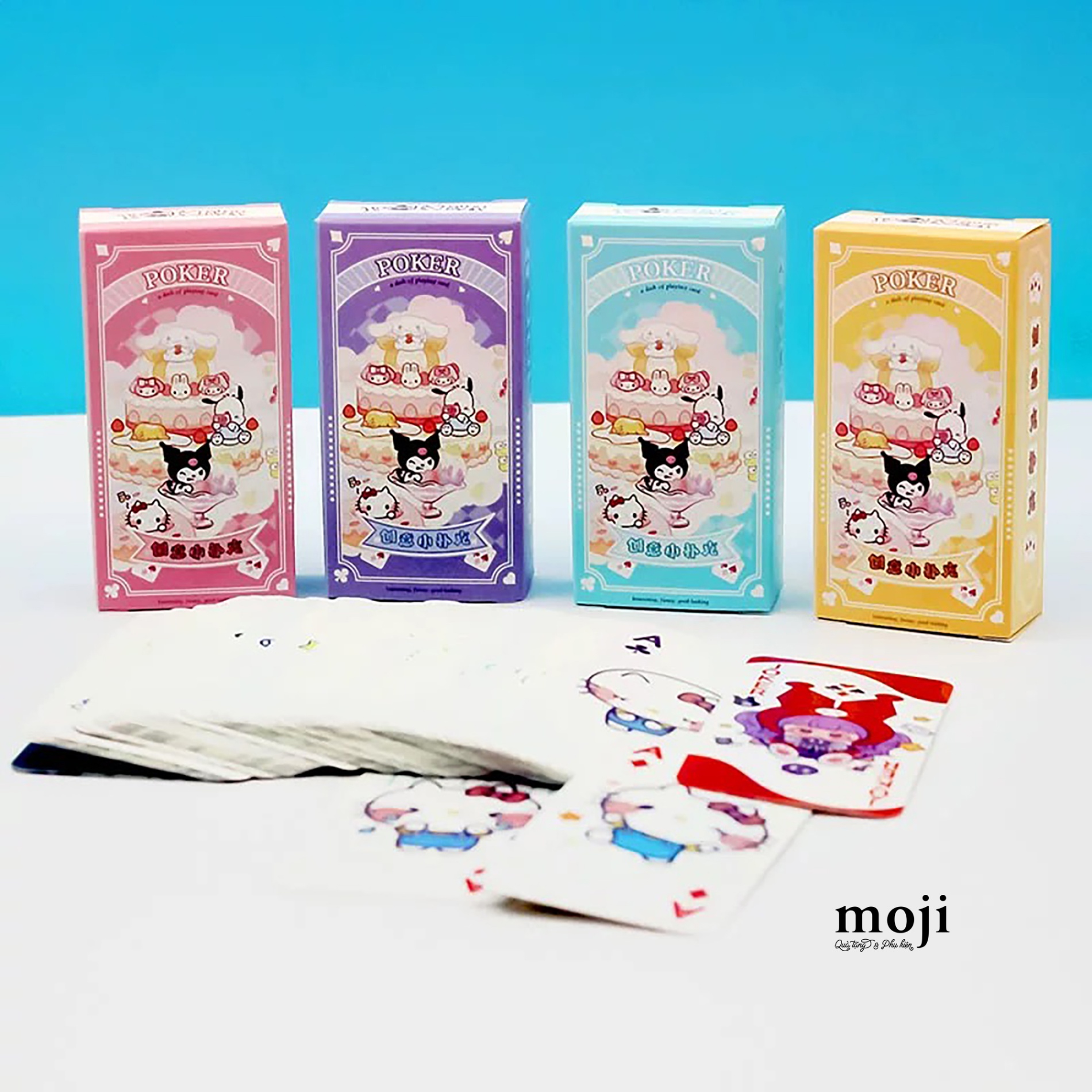 Bộ bài tú lơ khơ Sanrio family cake