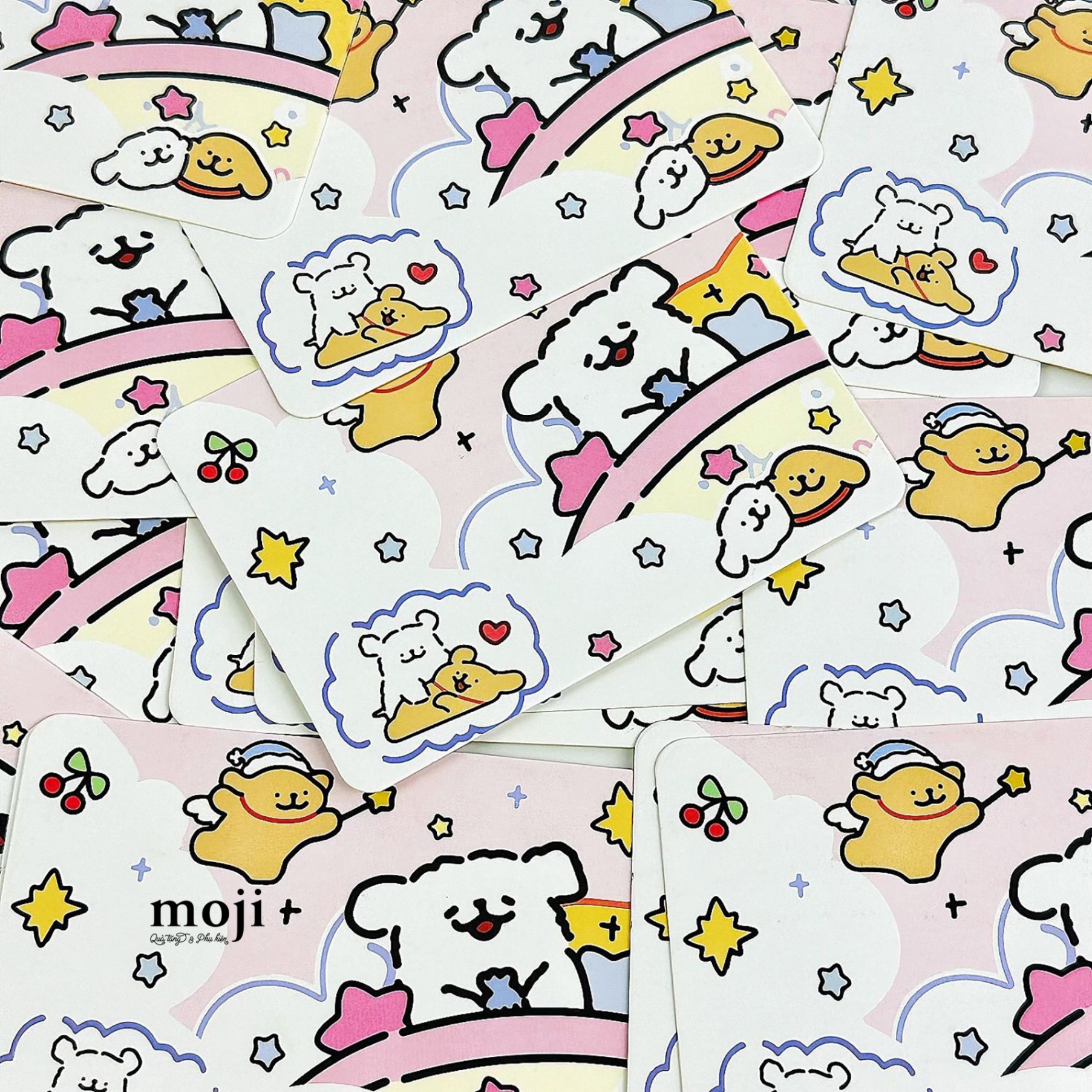 Thiệp chữ nhật Couple dog good night 7x10