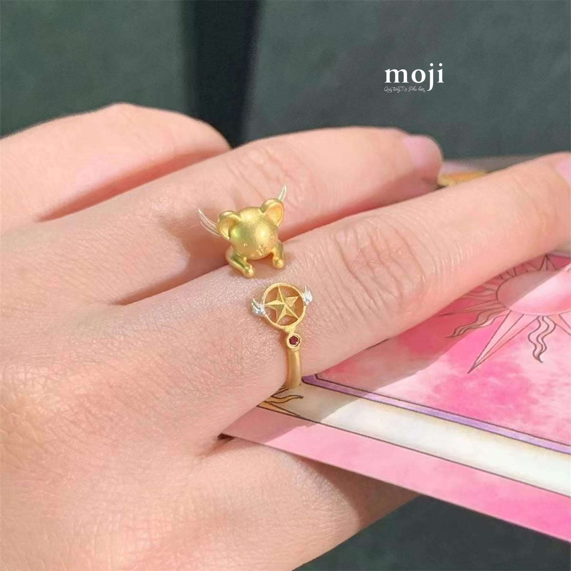 Nhẫn MJ Thủ lĩnh thẻ bài Crubelos thú nhồi bông