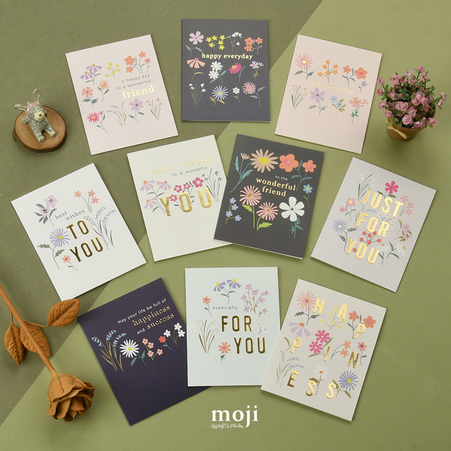 Thiệp chữ nhật Flower for you 11x15