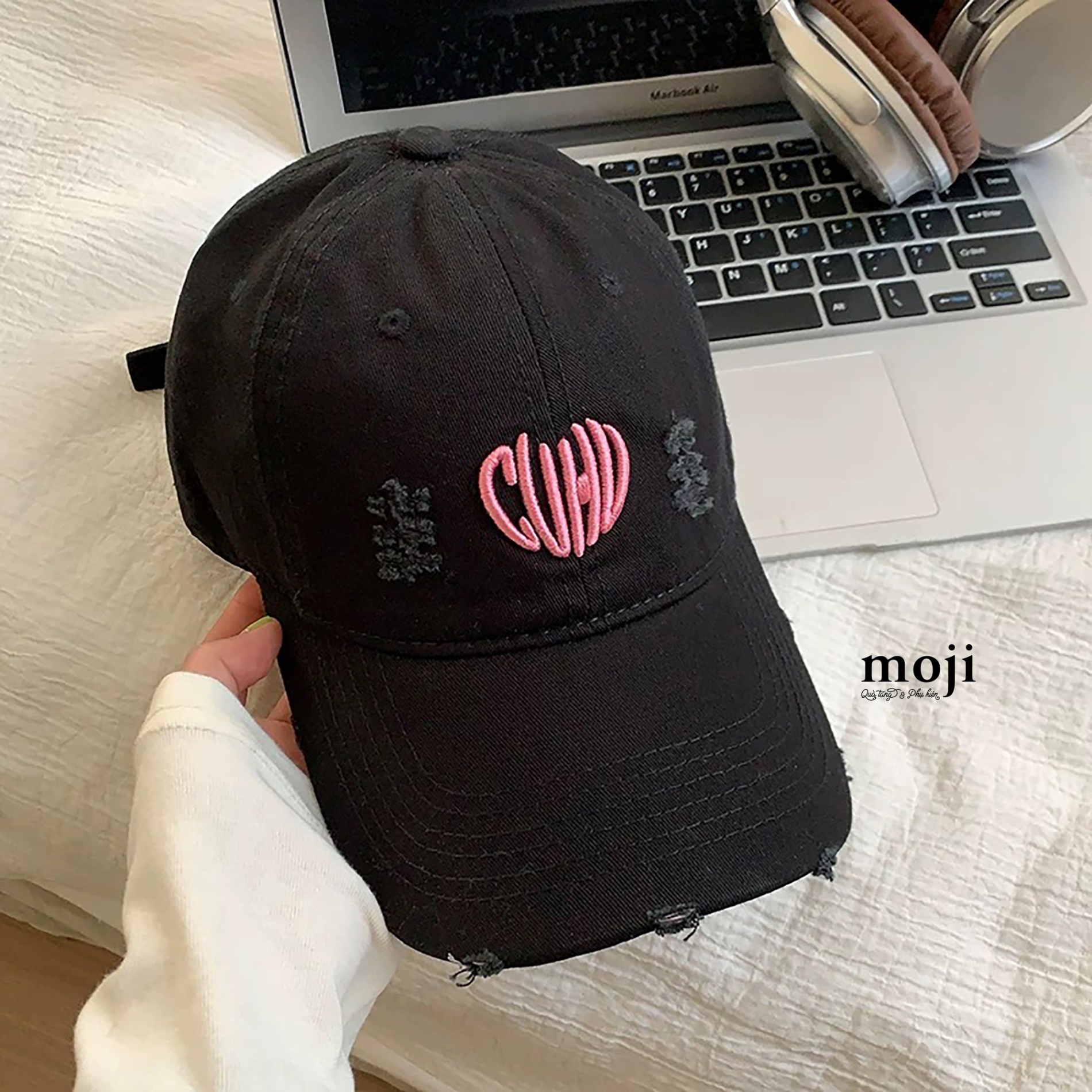 Mũ nón lưỡi trai CUHD nền màu rách