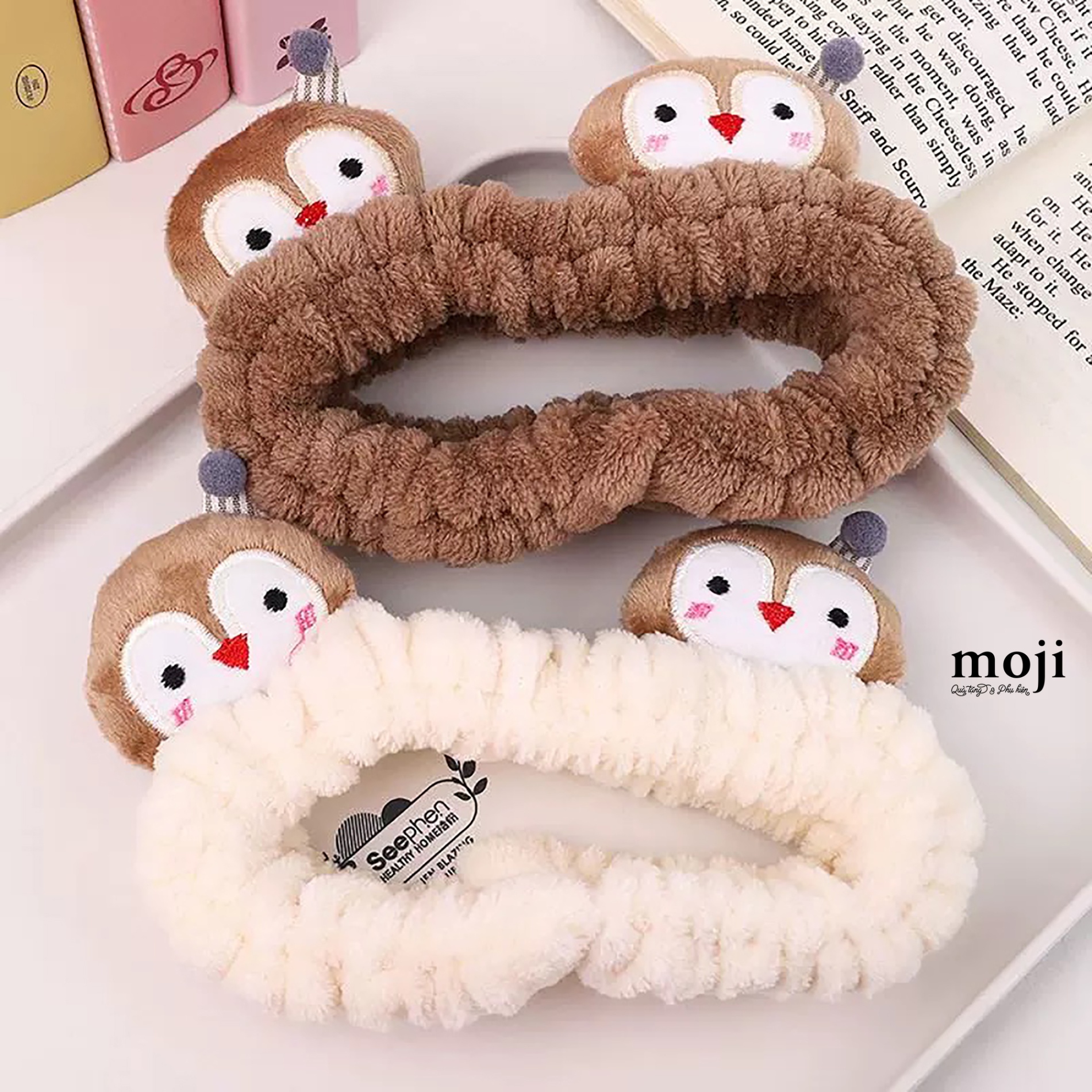 Băng đô make up Double penguin chim cánh chụt face má hồng