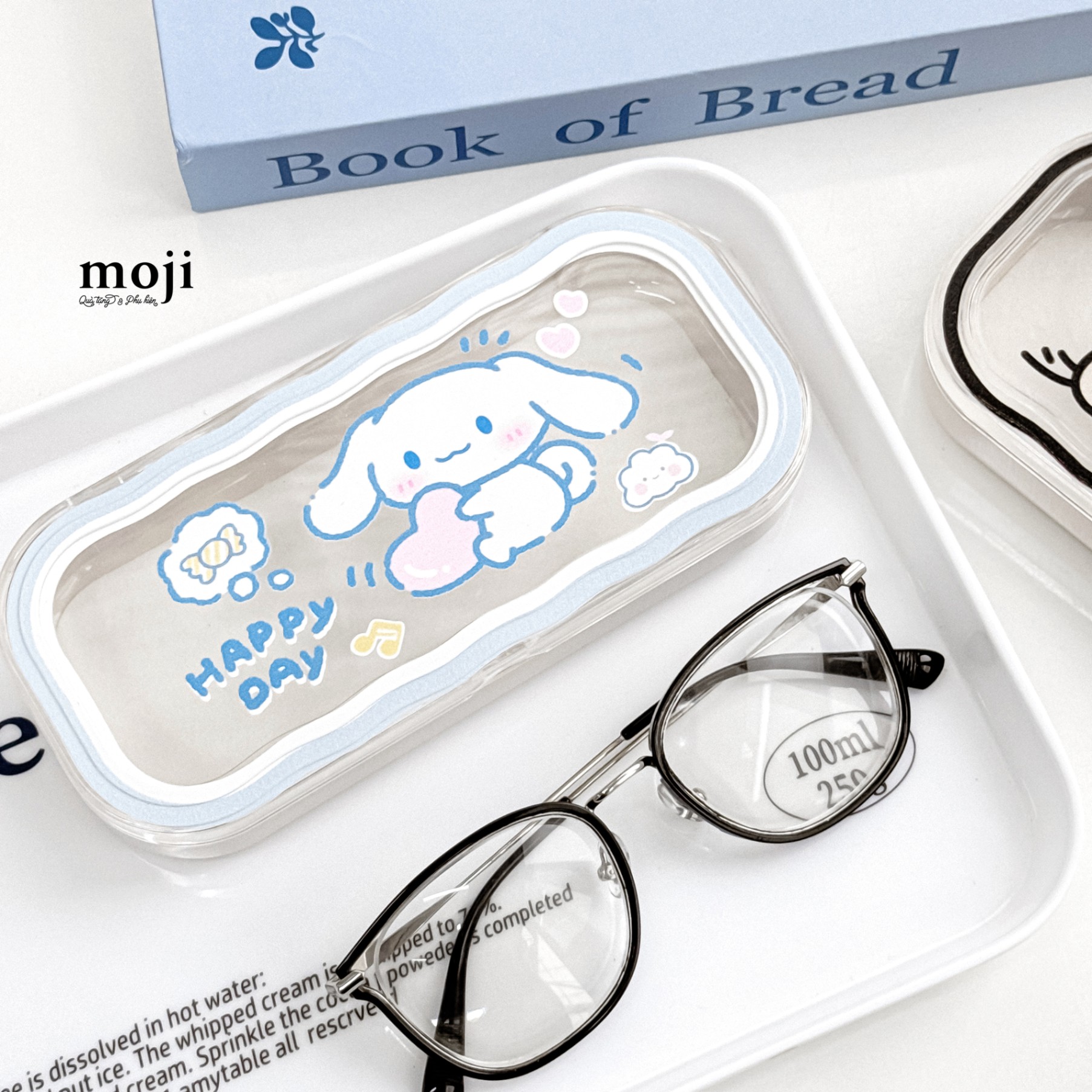 Hộp đựng kính đa năng Sanrio family Cinnamoroll heart happy day 7x16