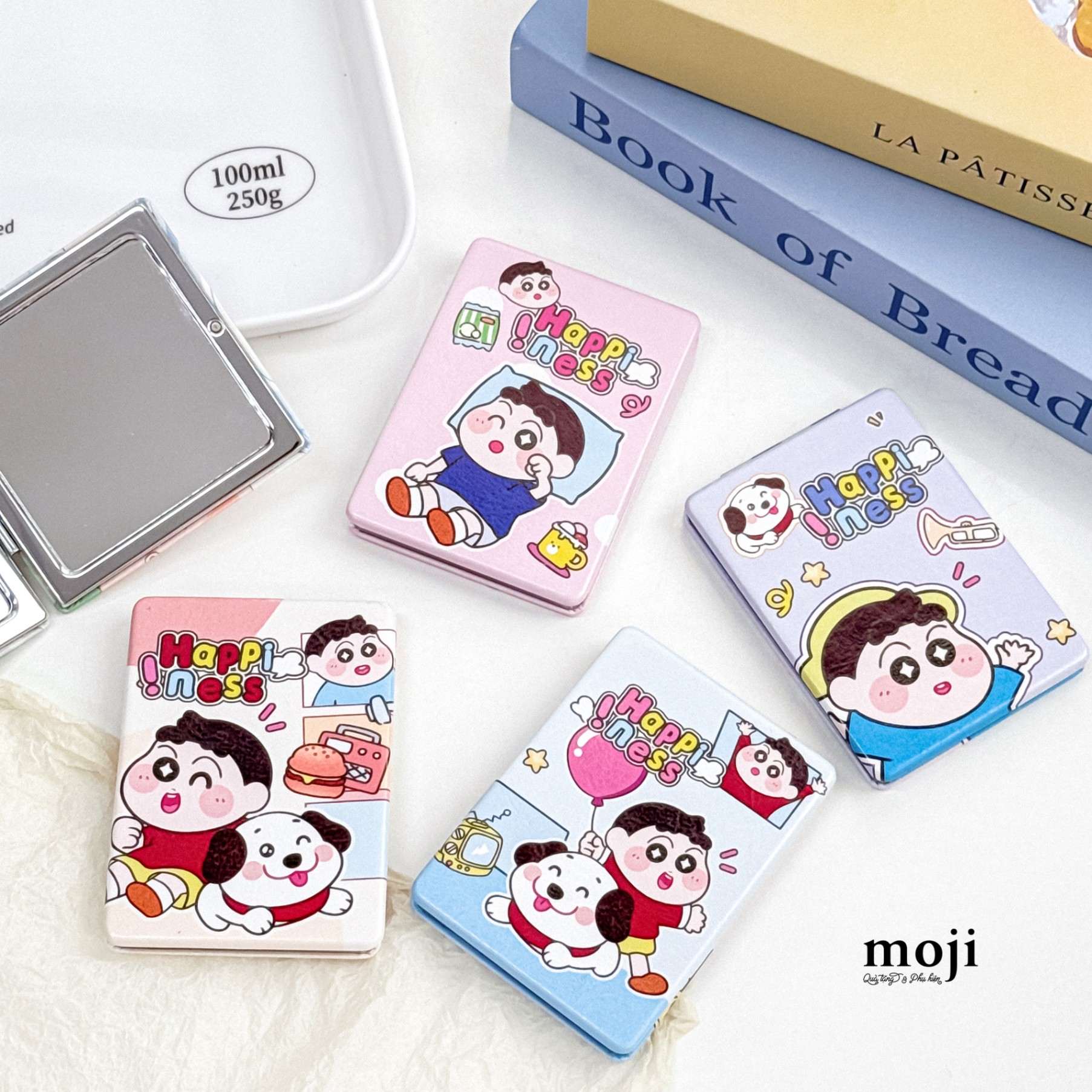 Gương gập chữ nhật Little boy happiness 6x8
