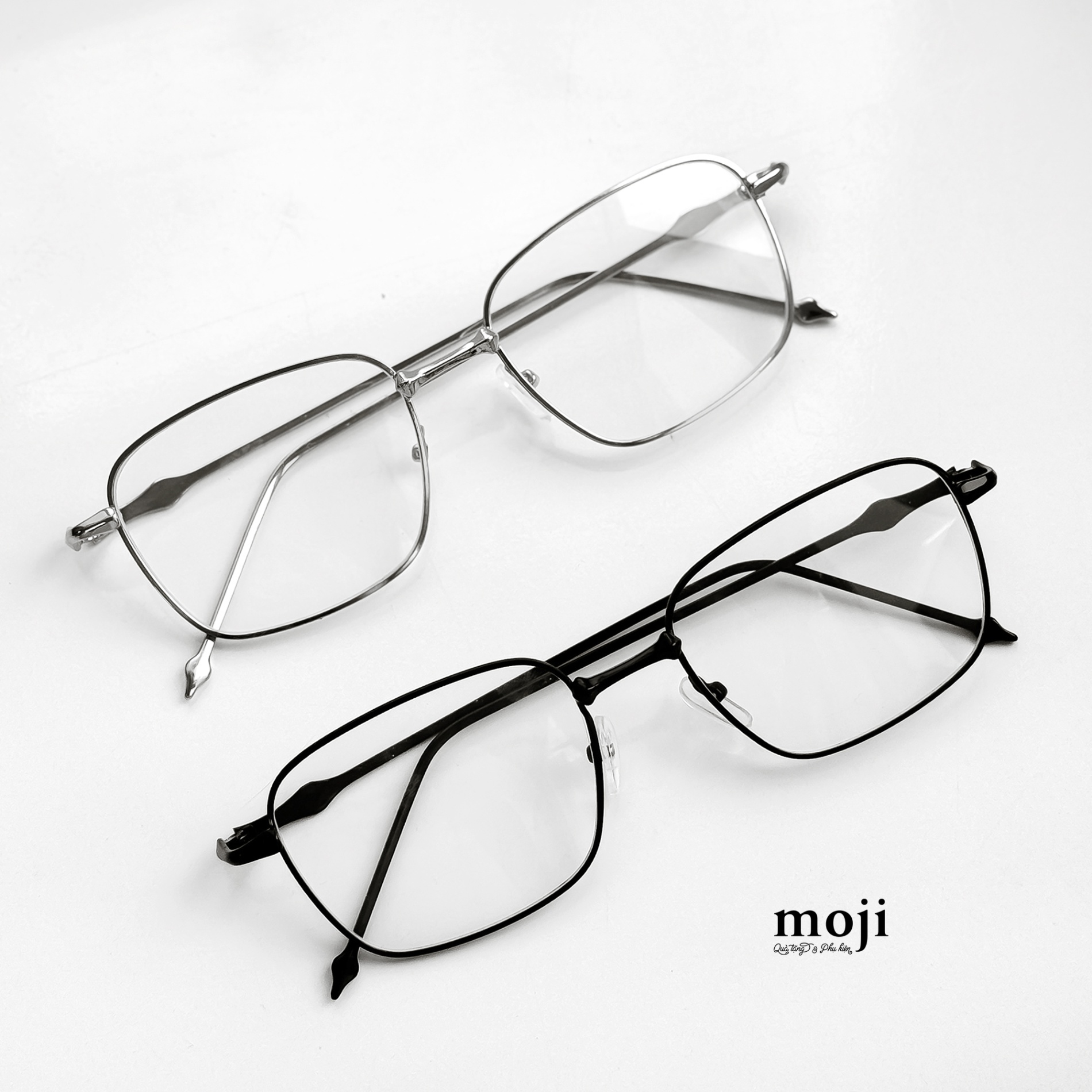 Kính gọng kim loại họa tiết hình thoi 1 màu