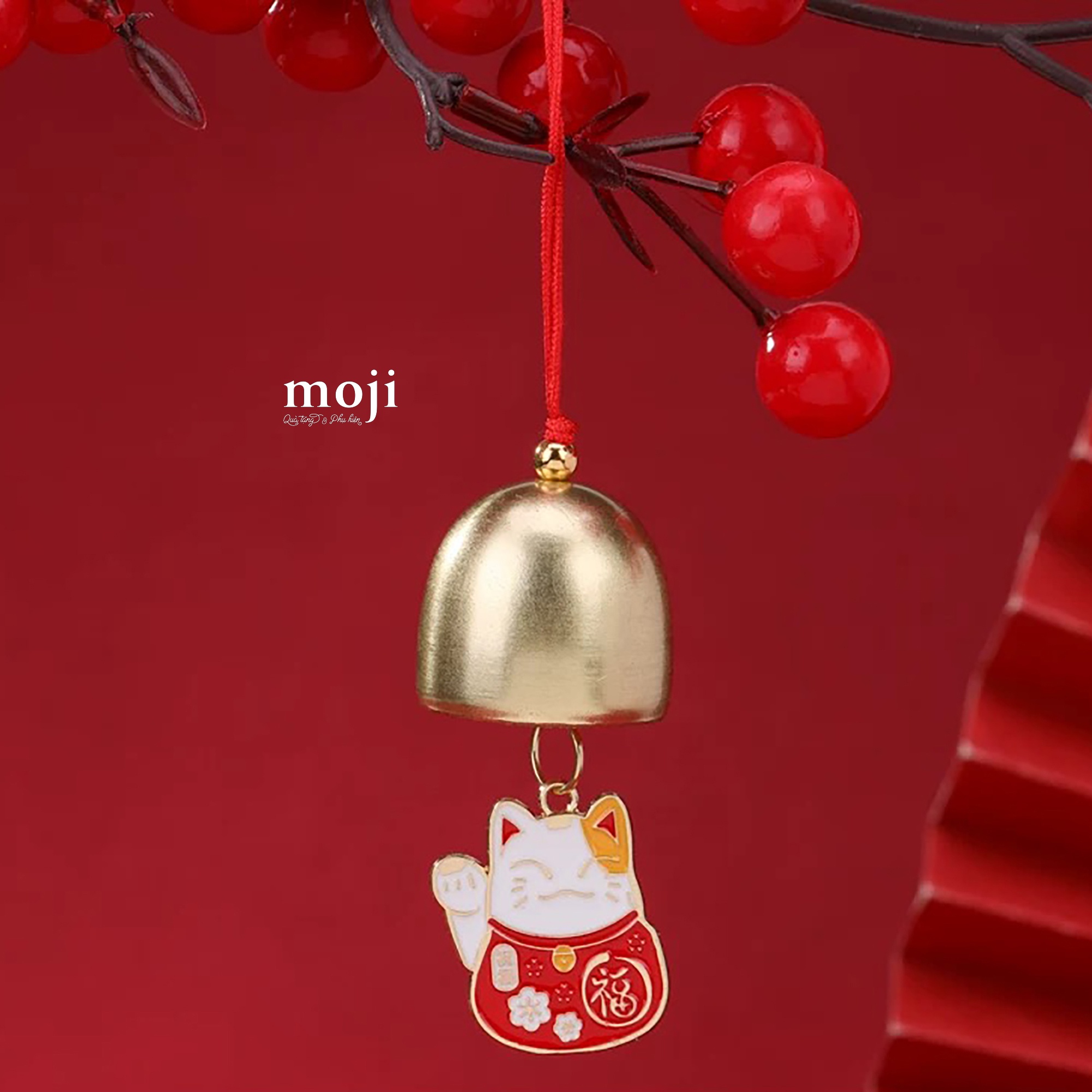 Chuông gió Mèo may mắn hoa nhỏ flower