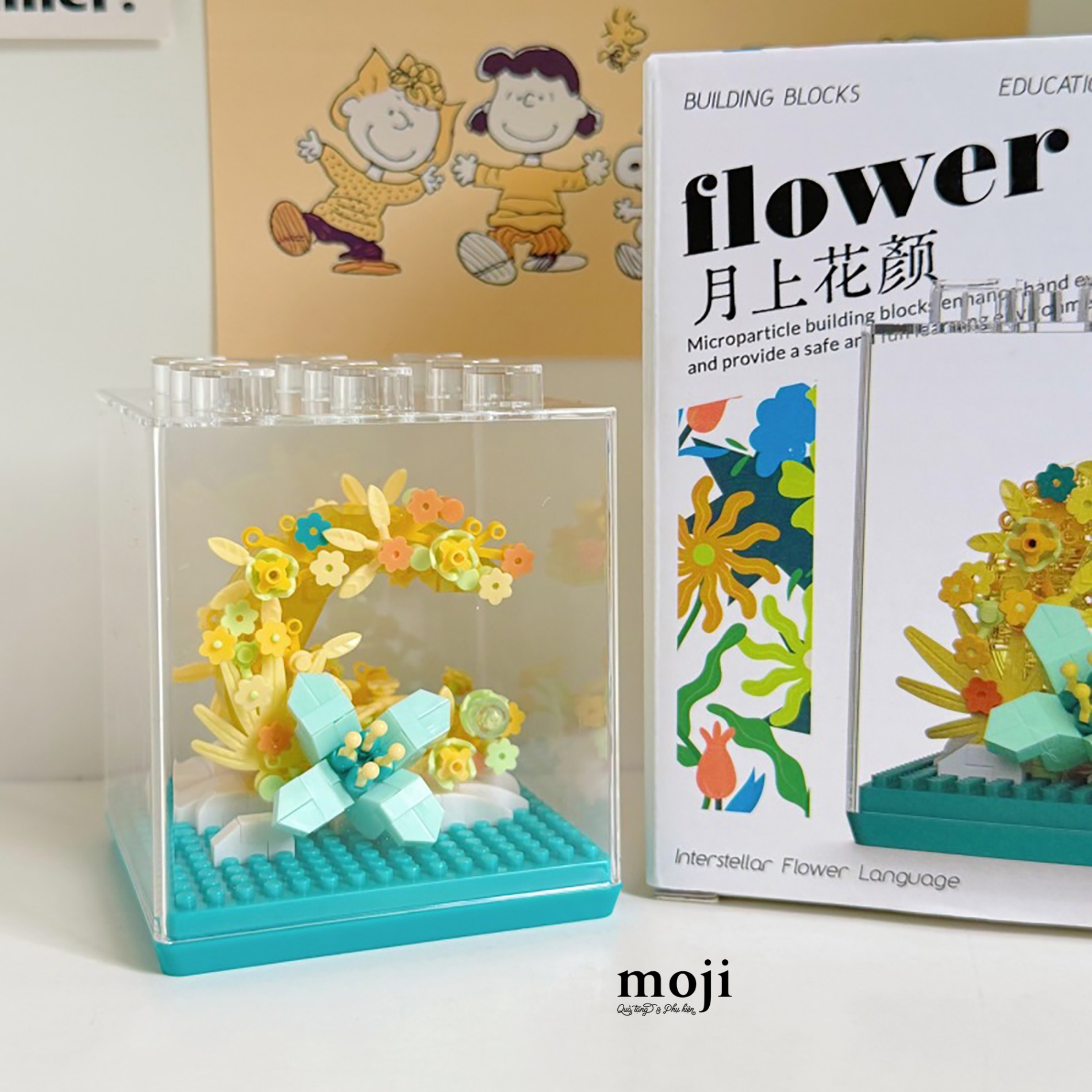 Đồ chơi xếp hình hoa Moon flower 4x8x8