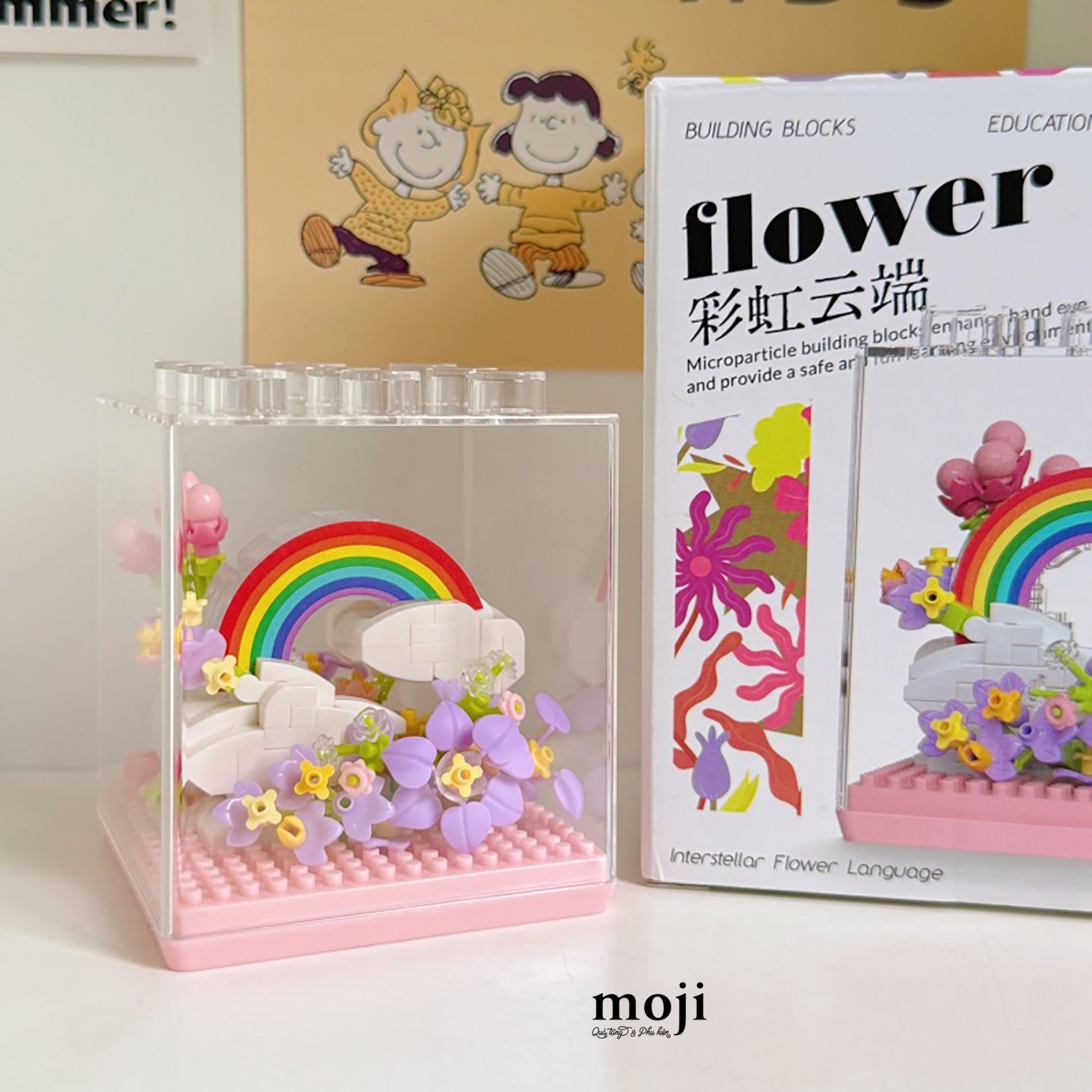 Đồ chơi xếp hình hoa Rainbow flower 4x8x8