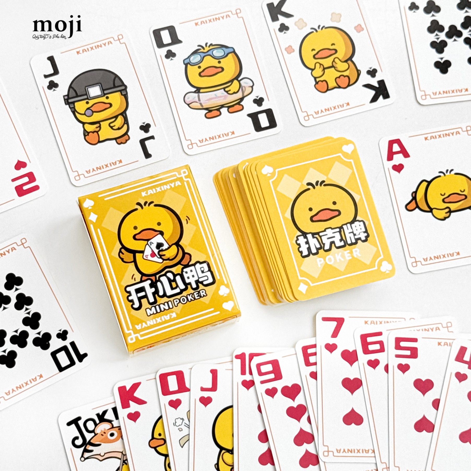 Bộ bài tú lơ khơ mini Happy duck