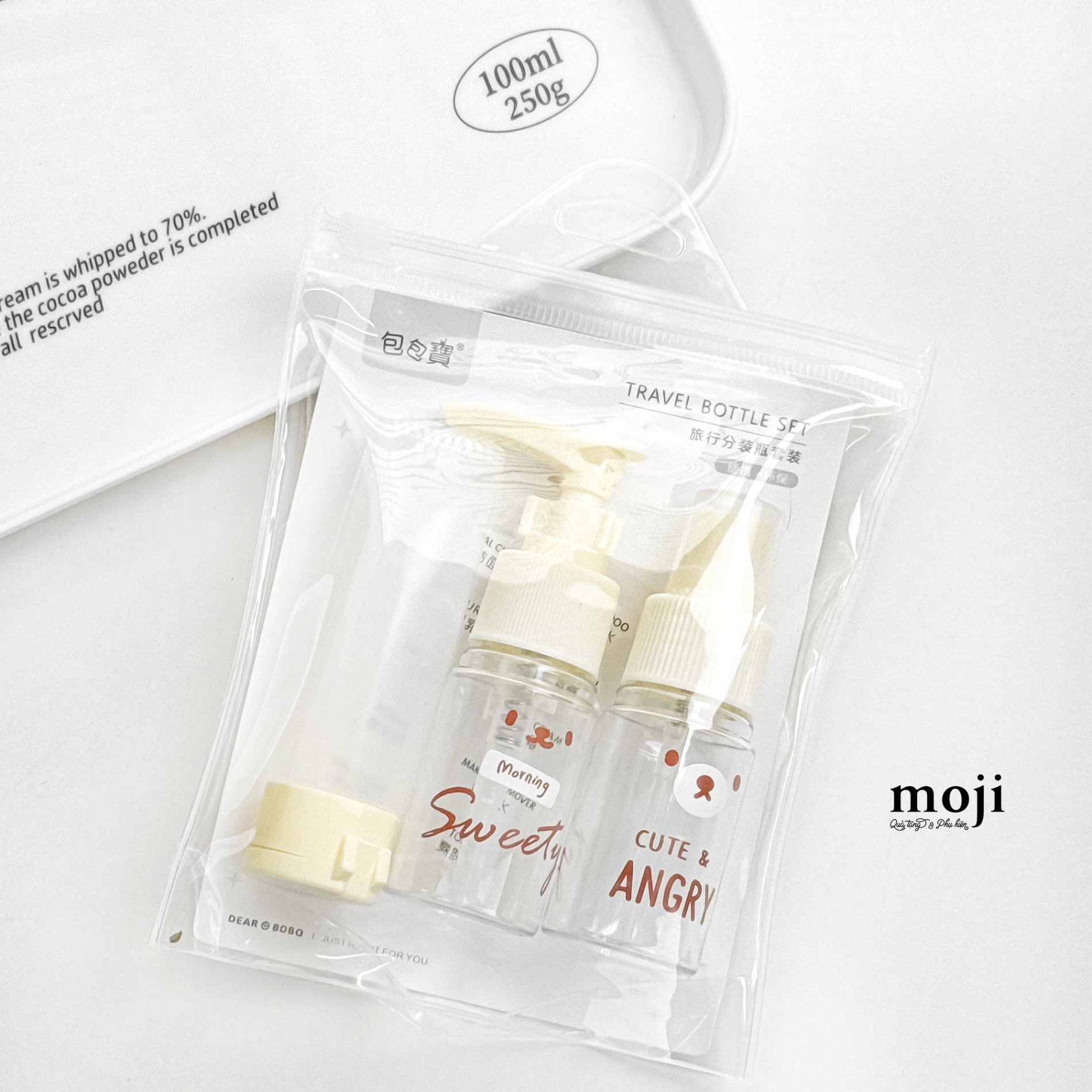 Bộ chiết mỹ phẩm Baby bear face sweety
