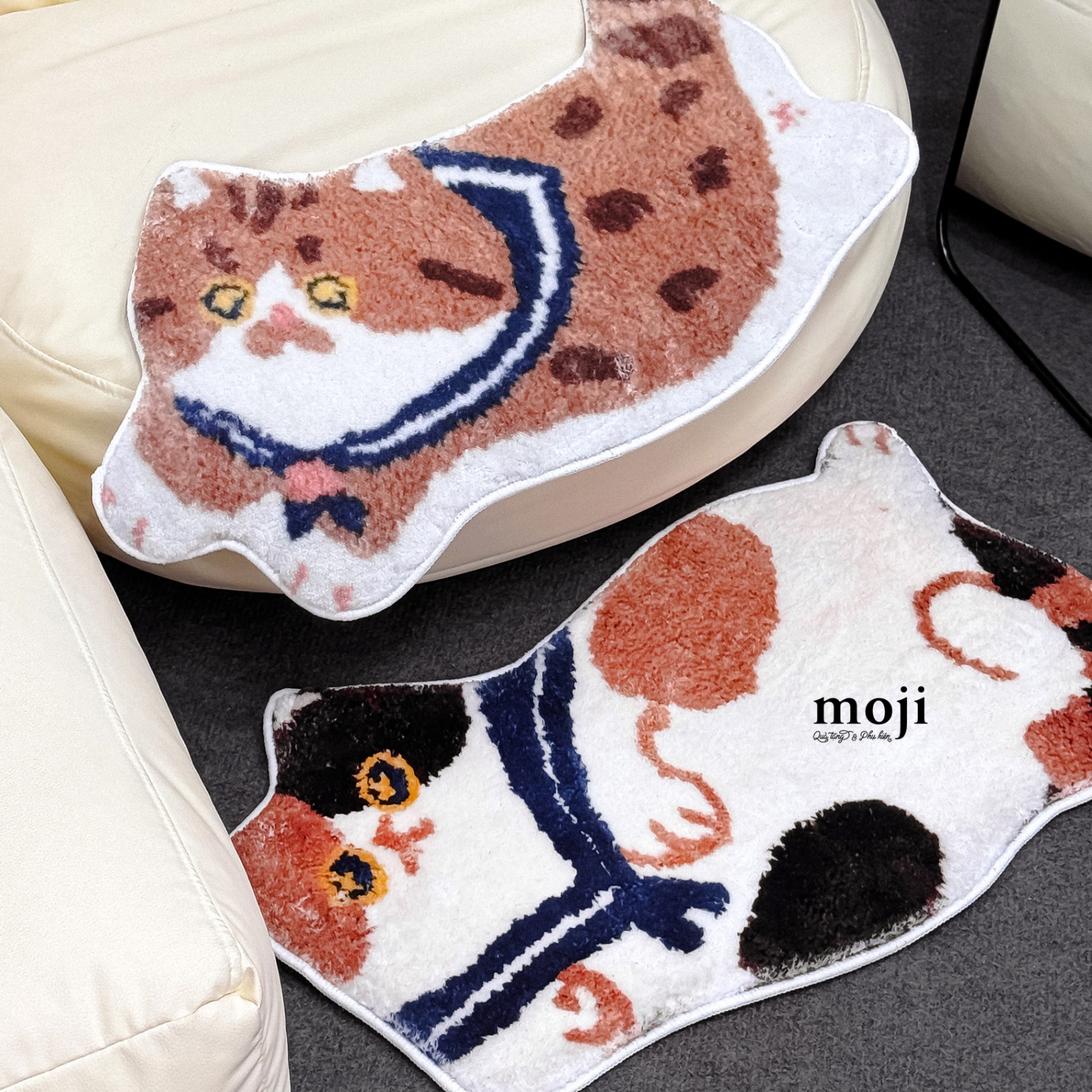 Thảm đa năng Cute cat mèo thủy thủ nằm 30x57