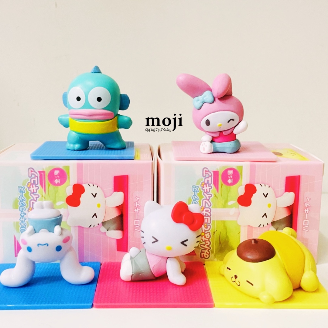 Blindbox tượng Sanrio family yoga