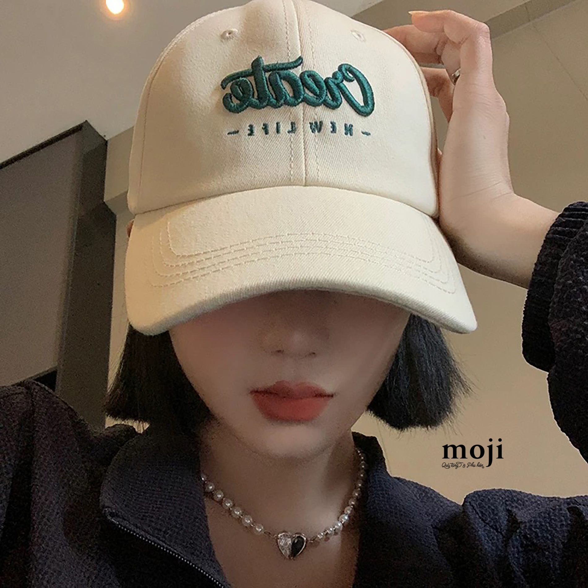 Mũ nón lưỡi trai Create new life nền màu