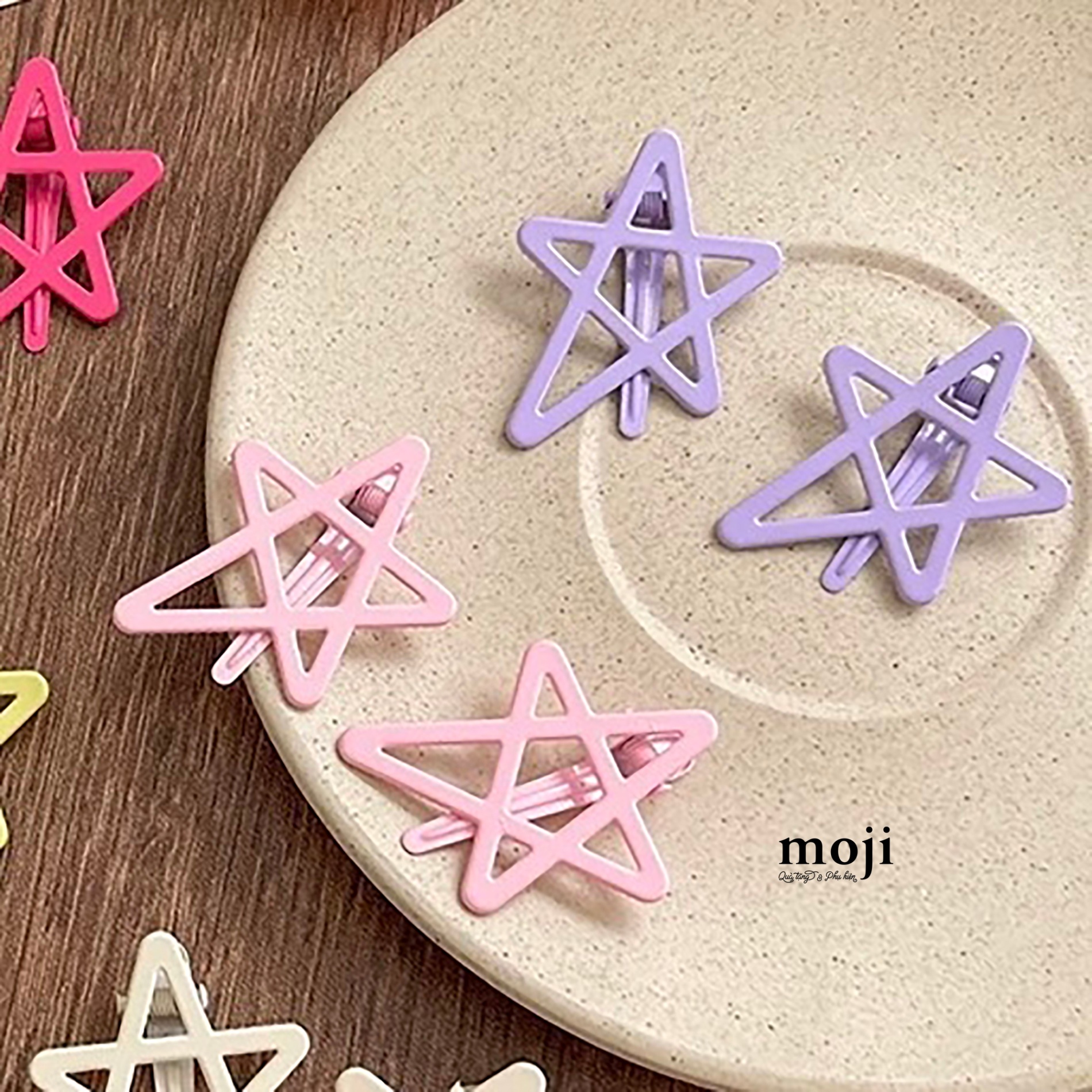 Kẹp tóc MJ Star ngôi sao 5 cánh set2