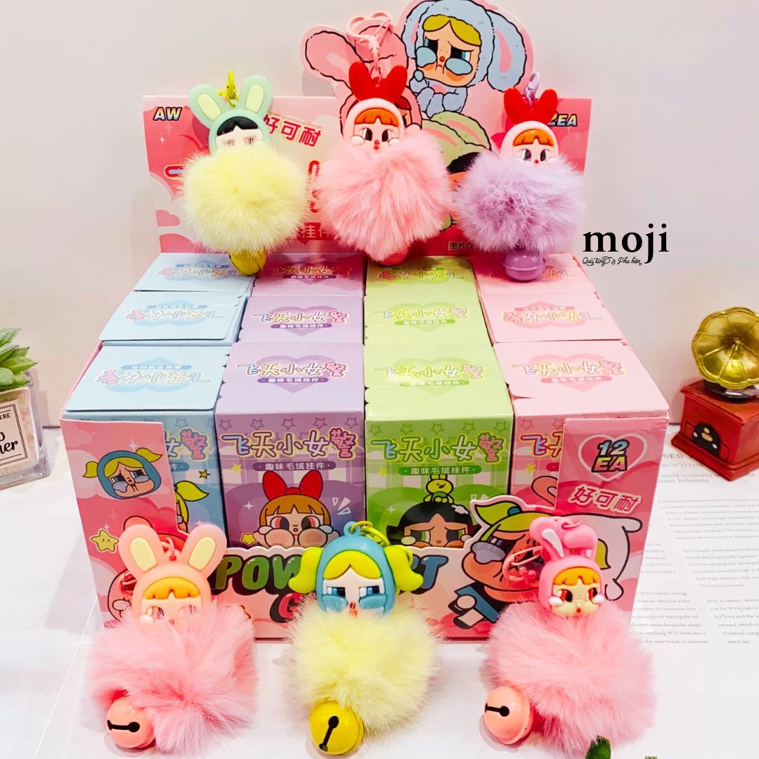 Blindbox móc khóa unoff Crybaby cục bông leng keng